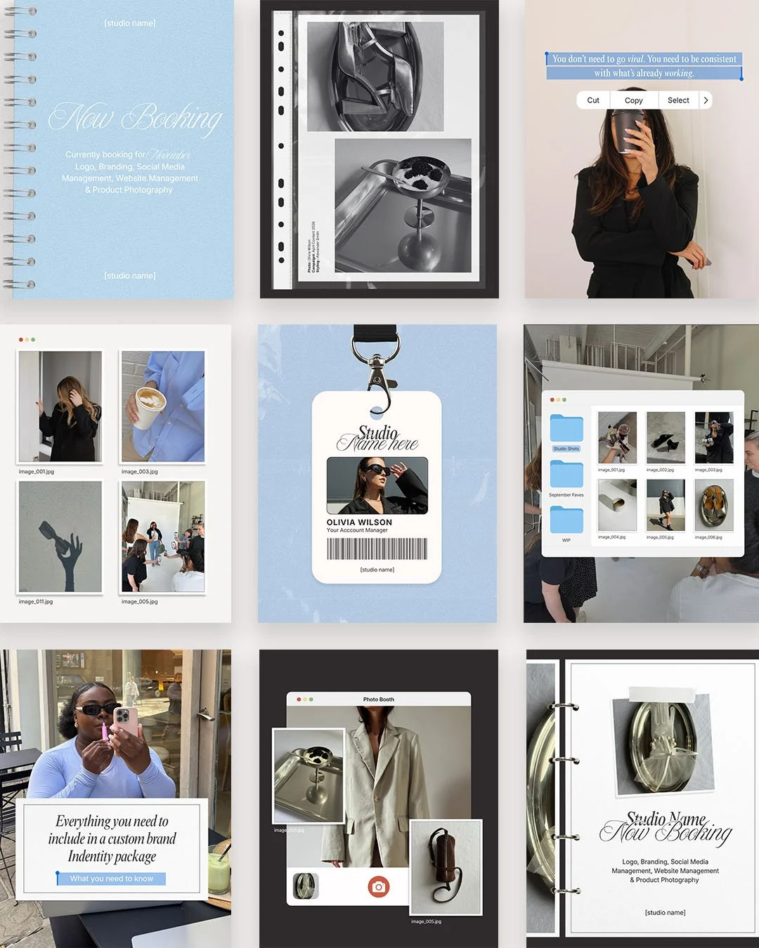 Screen x Paper Set of 30 Instagram Feed Posts
