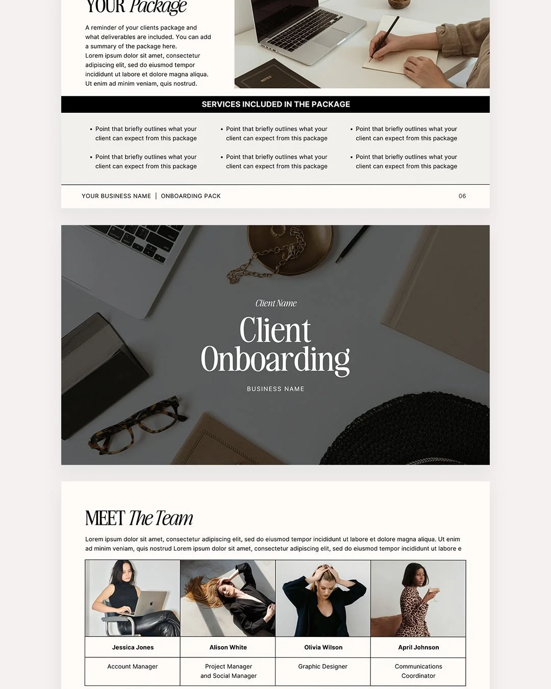 Client Onboarding Template For Canva Neutral Edit