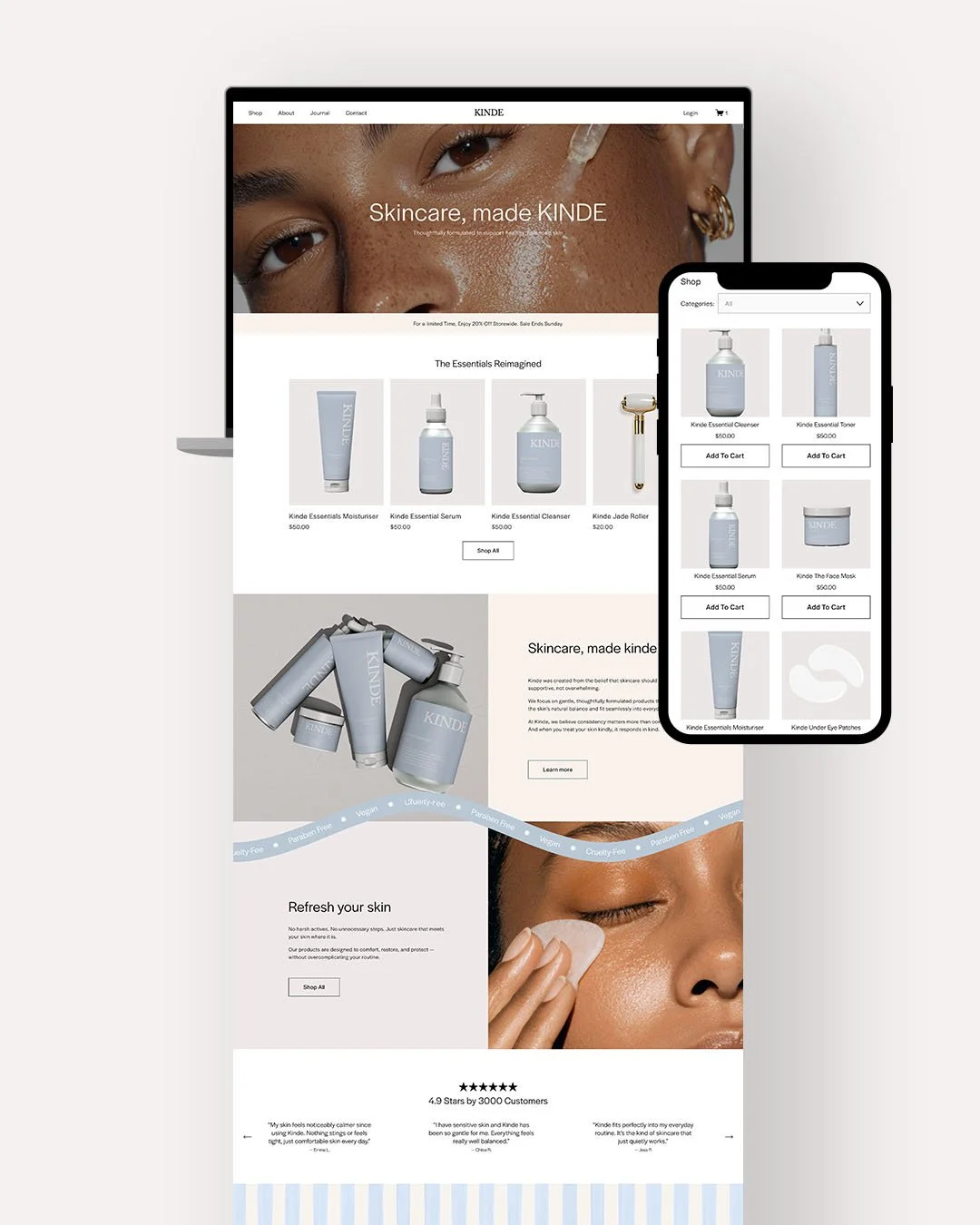 Boutique Squarespace 7.1 Website Template