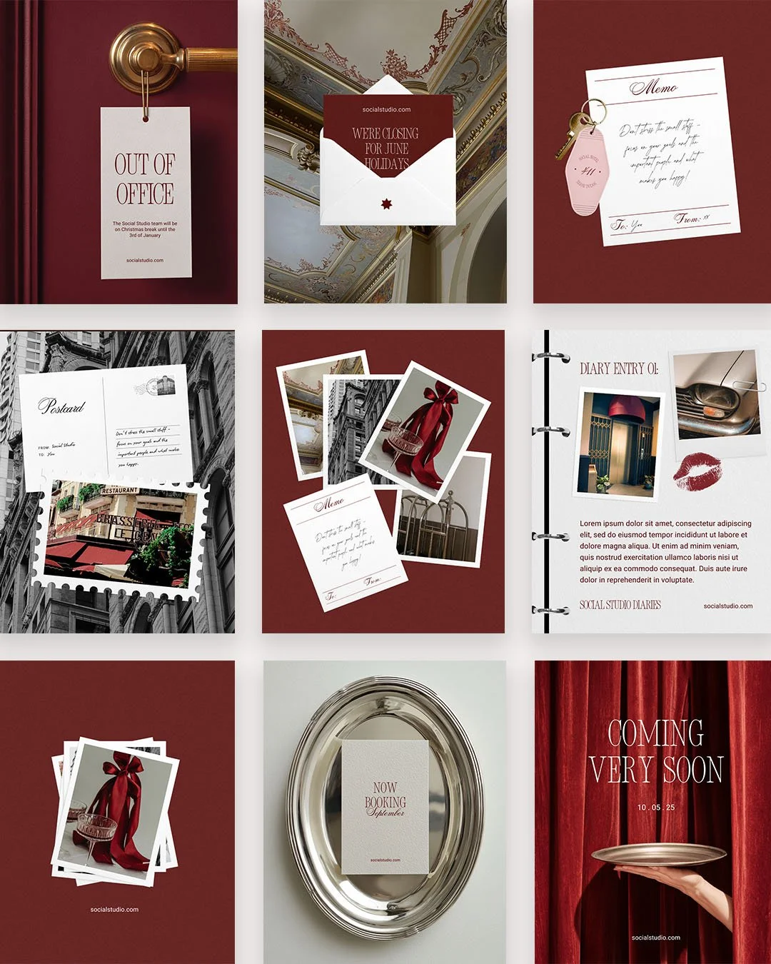 Lobby Edit Set of 15 Instagram Feed Posts