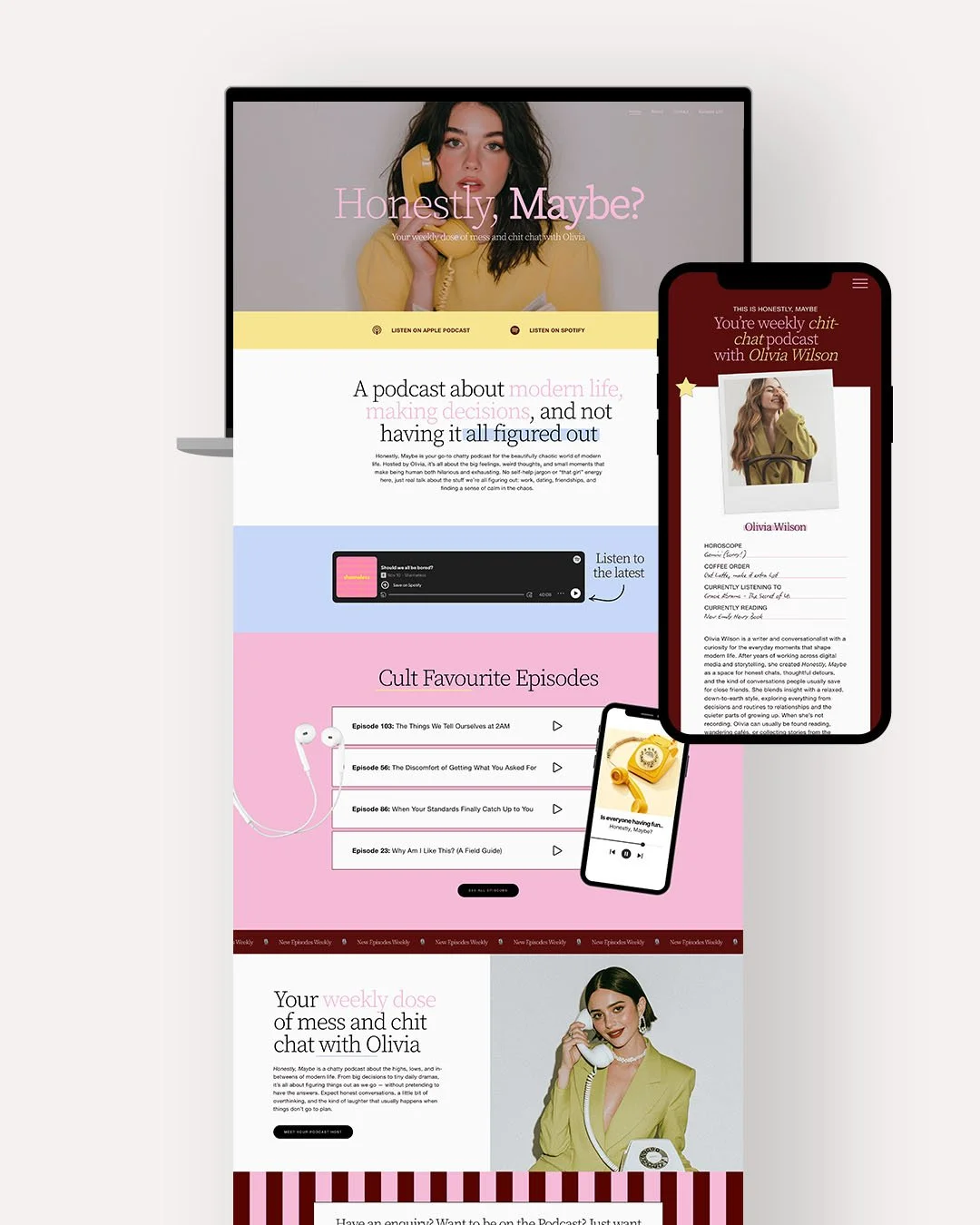 Podcaster Squarespace 7.1 Website Template