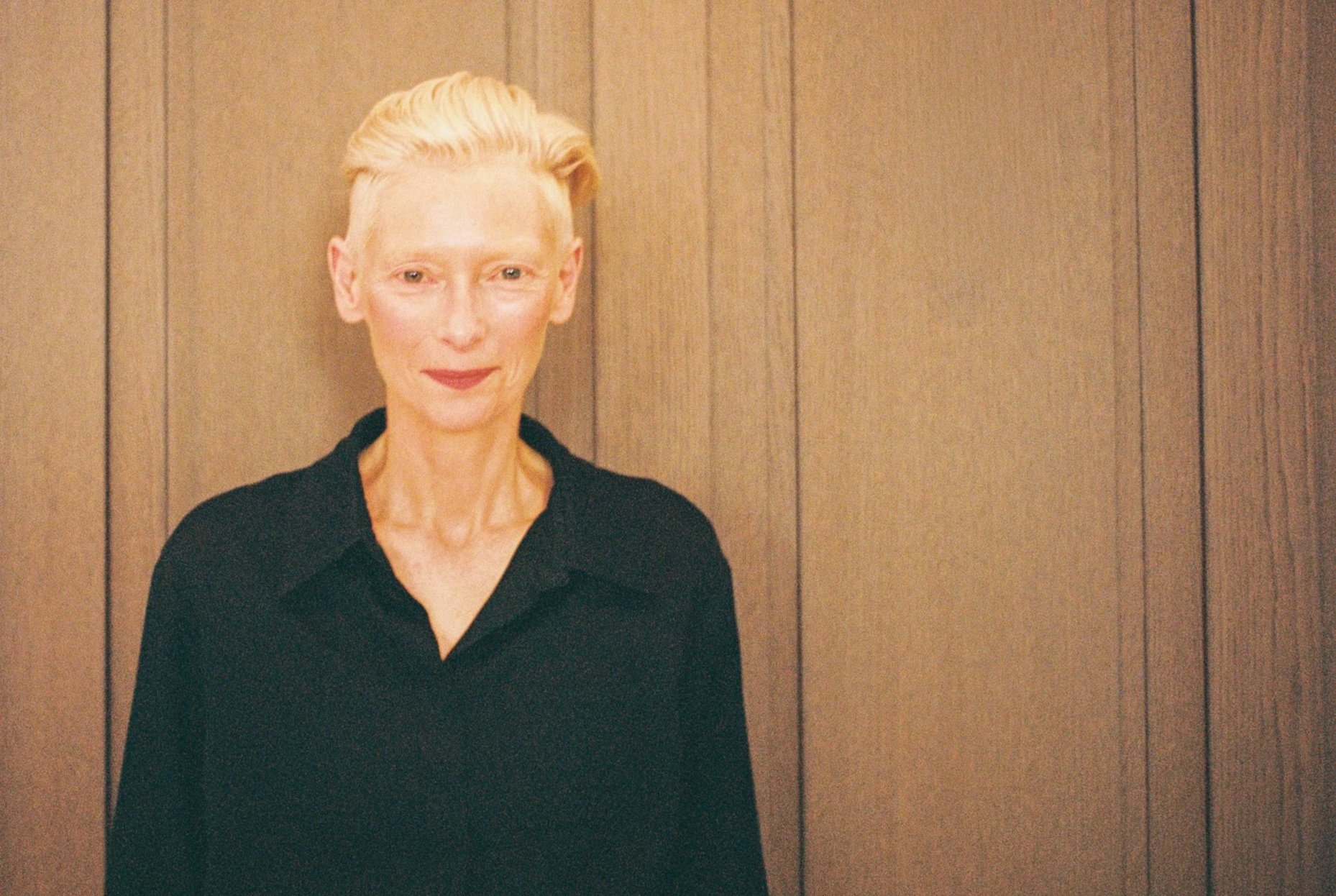 With Tilda Swinton