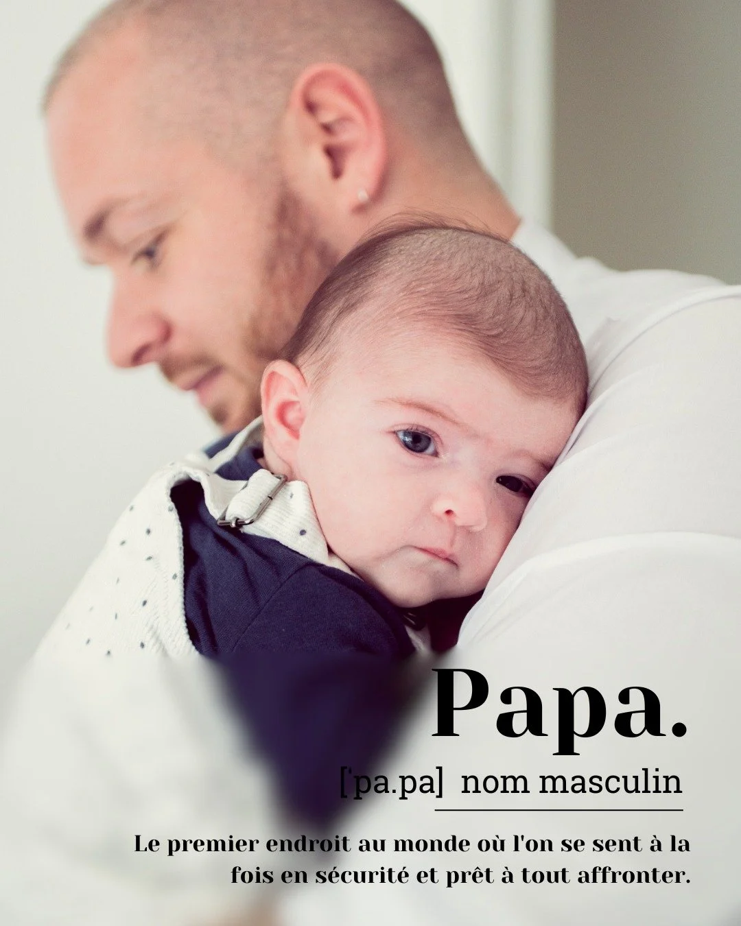 Taguez le papa qui m&eacute;rite qu'on lui rappelle &agrave; quel point il compte. 🤍

✨ Et si vous voulez immortaliser ces instants &mdash; le lien est dans ma bio.
#photographenaissance #photographedefamille #photographelifestylemorbihan #papa #b&e