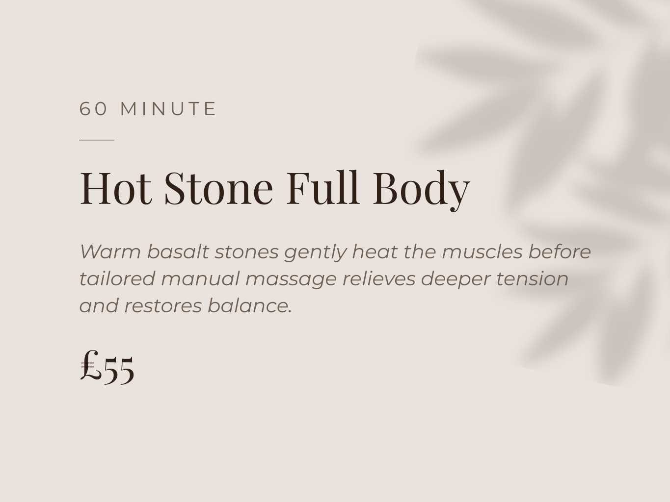 Hot stone massage Crewe