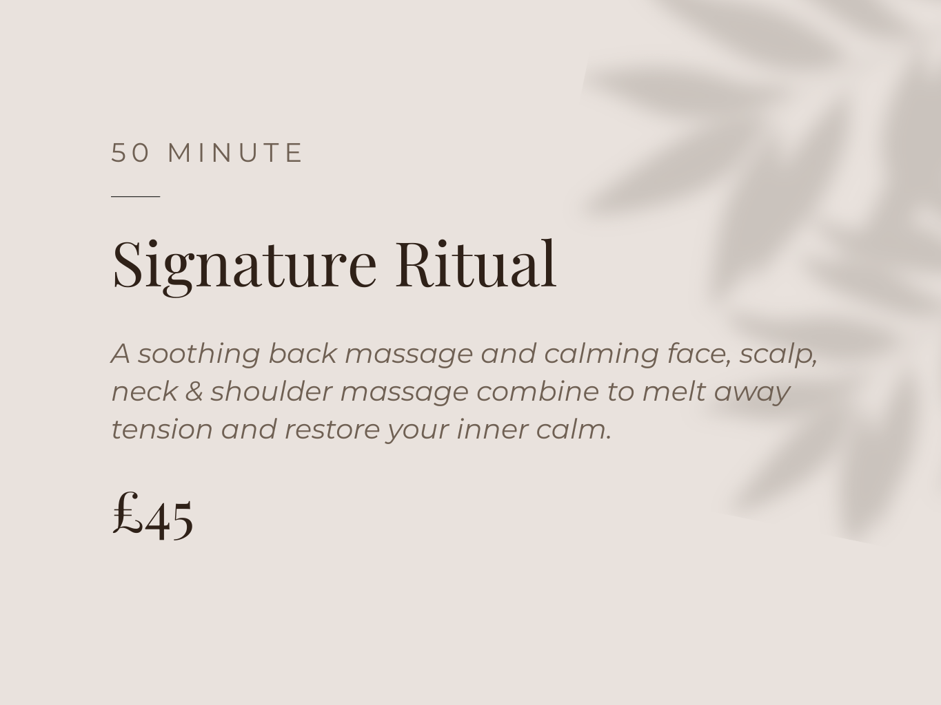Relaxation massage treatment in Crewe