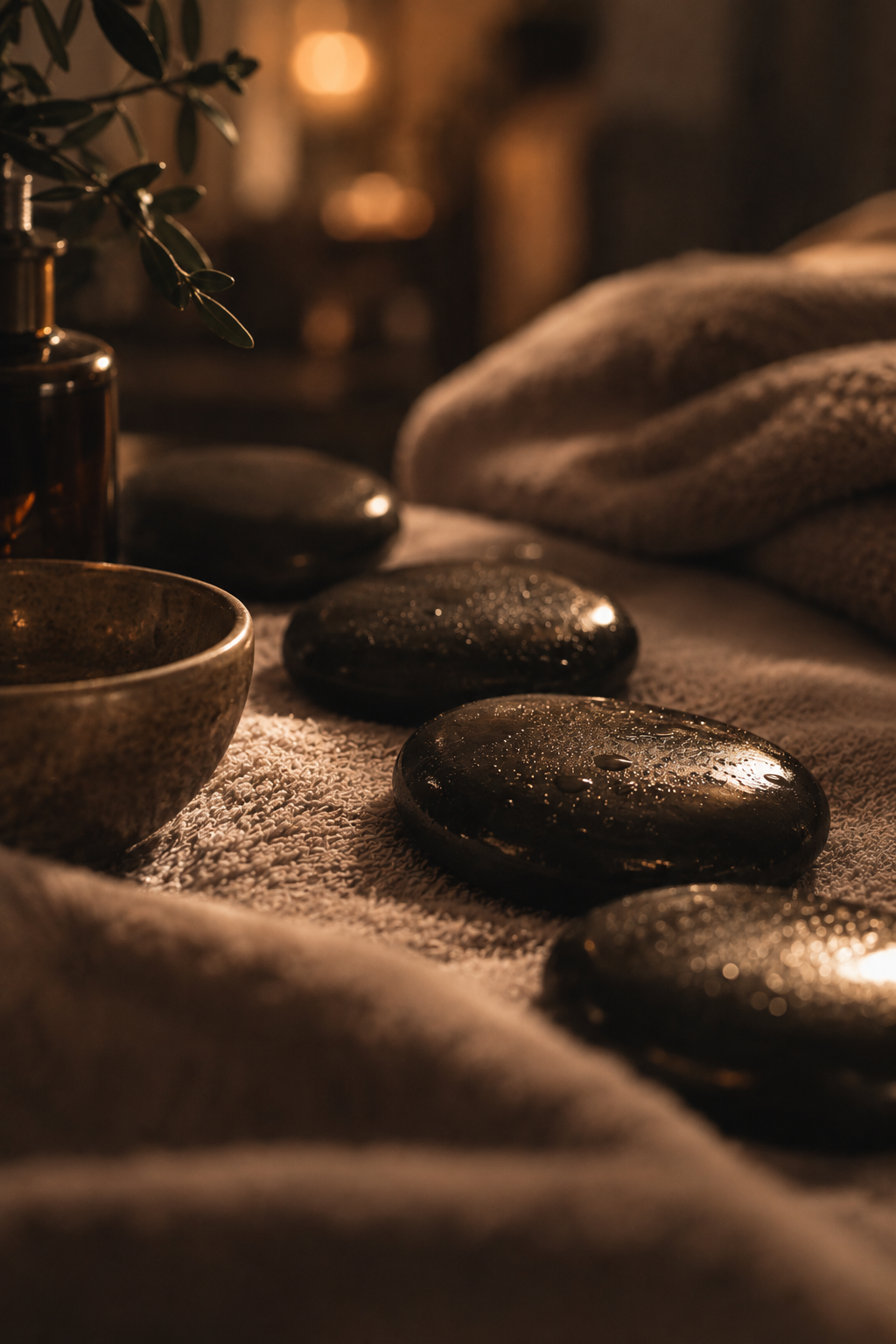 hot stone massage near Crewe, Nantwich, Sandbach, Alsager and Stoke-on-Trent.