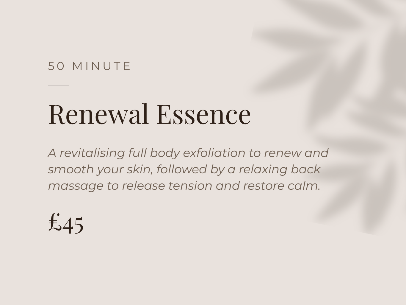 Relaxation massage treatment in Crewe
