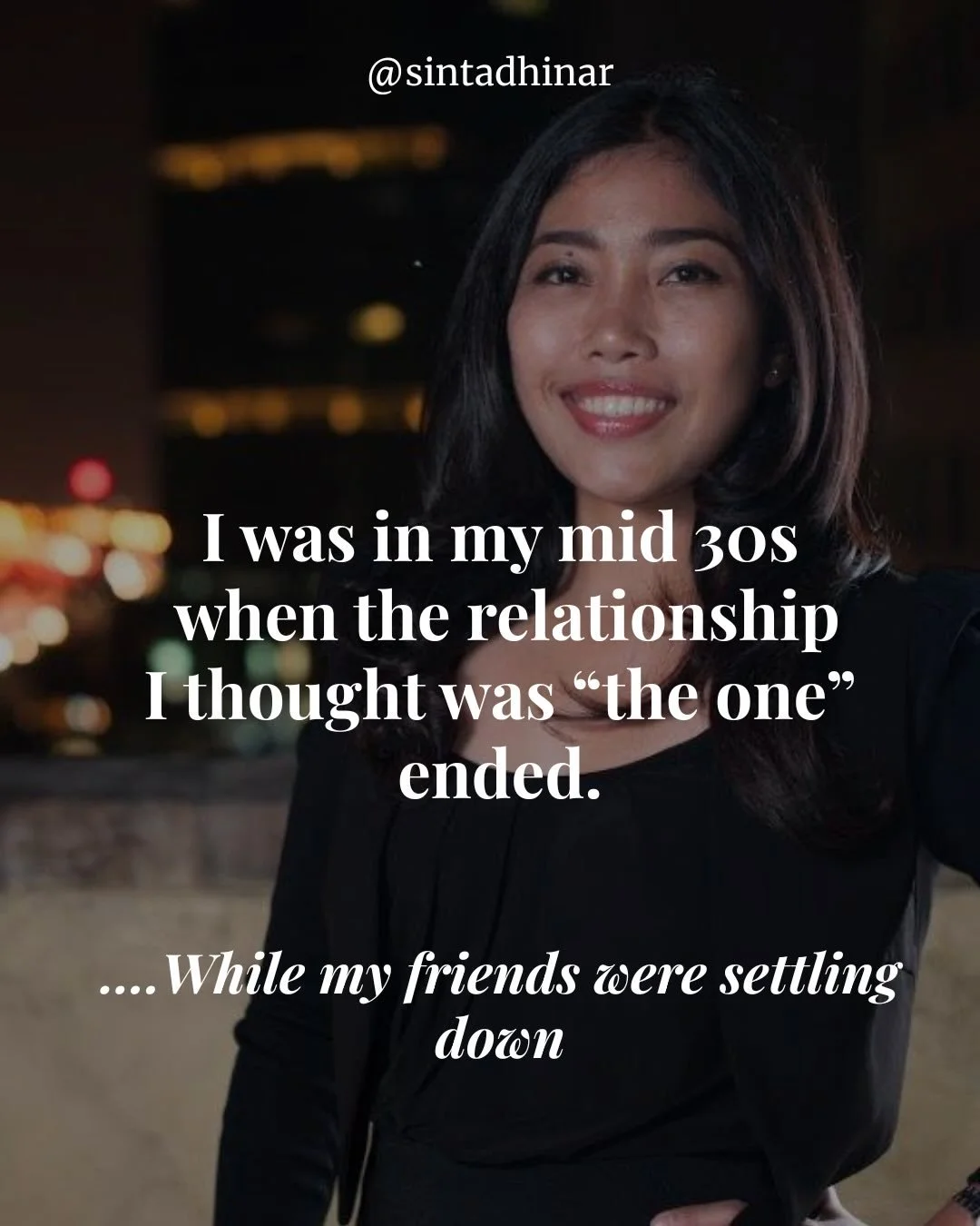 There&rsquo;s a quiet fear many women carry.

Especially when the world keeps asking &ldquo;so, when are you settling down?&rdquo;

The fear that time is running out.

I felt it too.

But love is not about racing a clock.
It&rsquo;s about becoming al