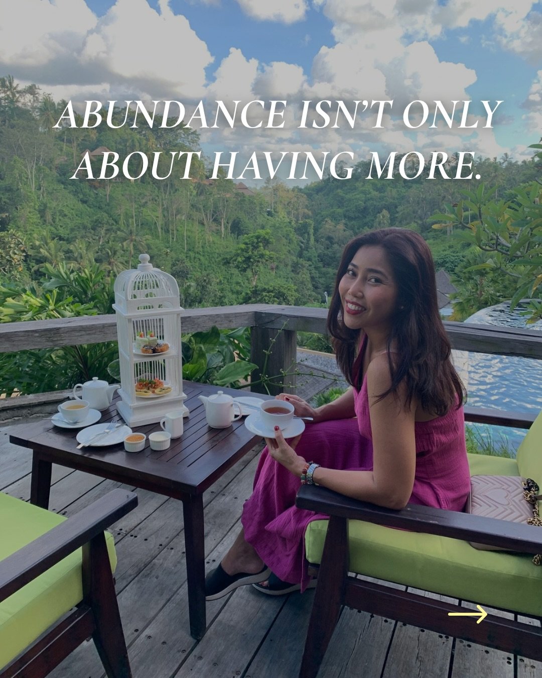 Abundance isn&rsquo;t only about having more. Sometimes, it&rsquo;s about allowing ourselves to receive.

And it doesn&rsquo;t always mean money or wealth. It can be support, love, recognition, an opportunity&mdash;or rest without guilt.

But how oft