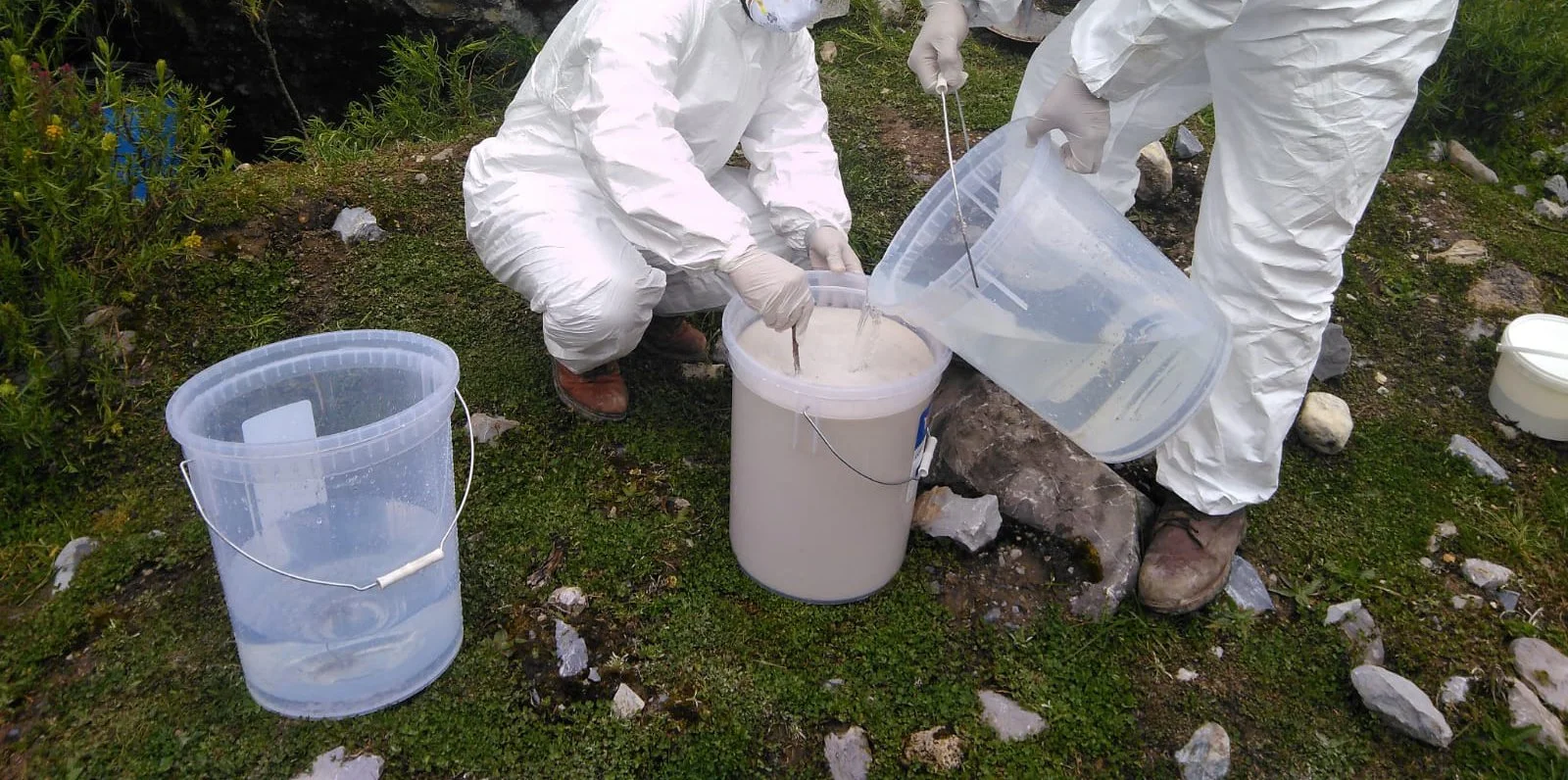 Tracerversuch, Färbversuch