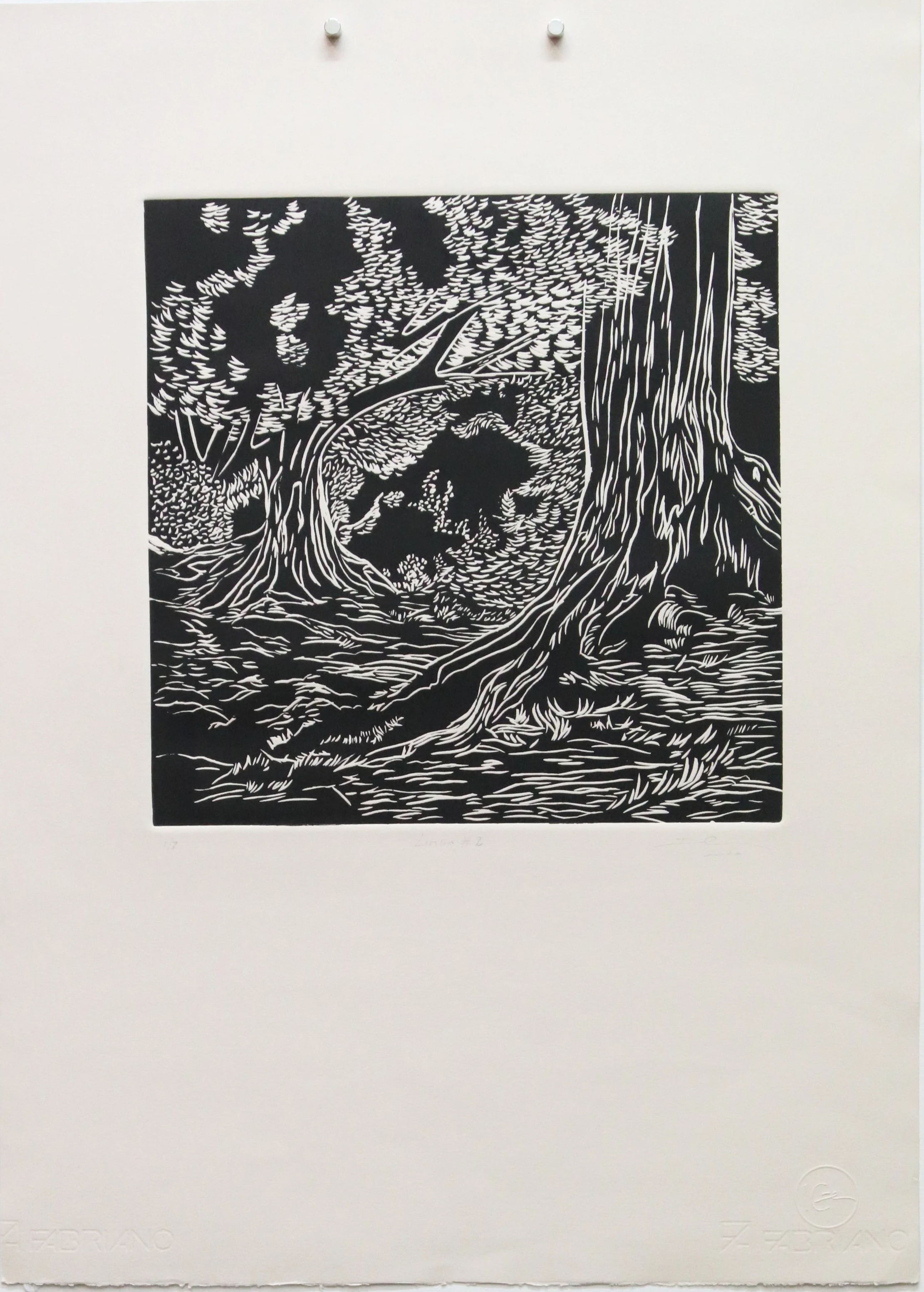 LINOGRAVRA ED 3.3 SOBRE ARCHES BR LIMBO #2 2020 30 X 30 - 57 X 38