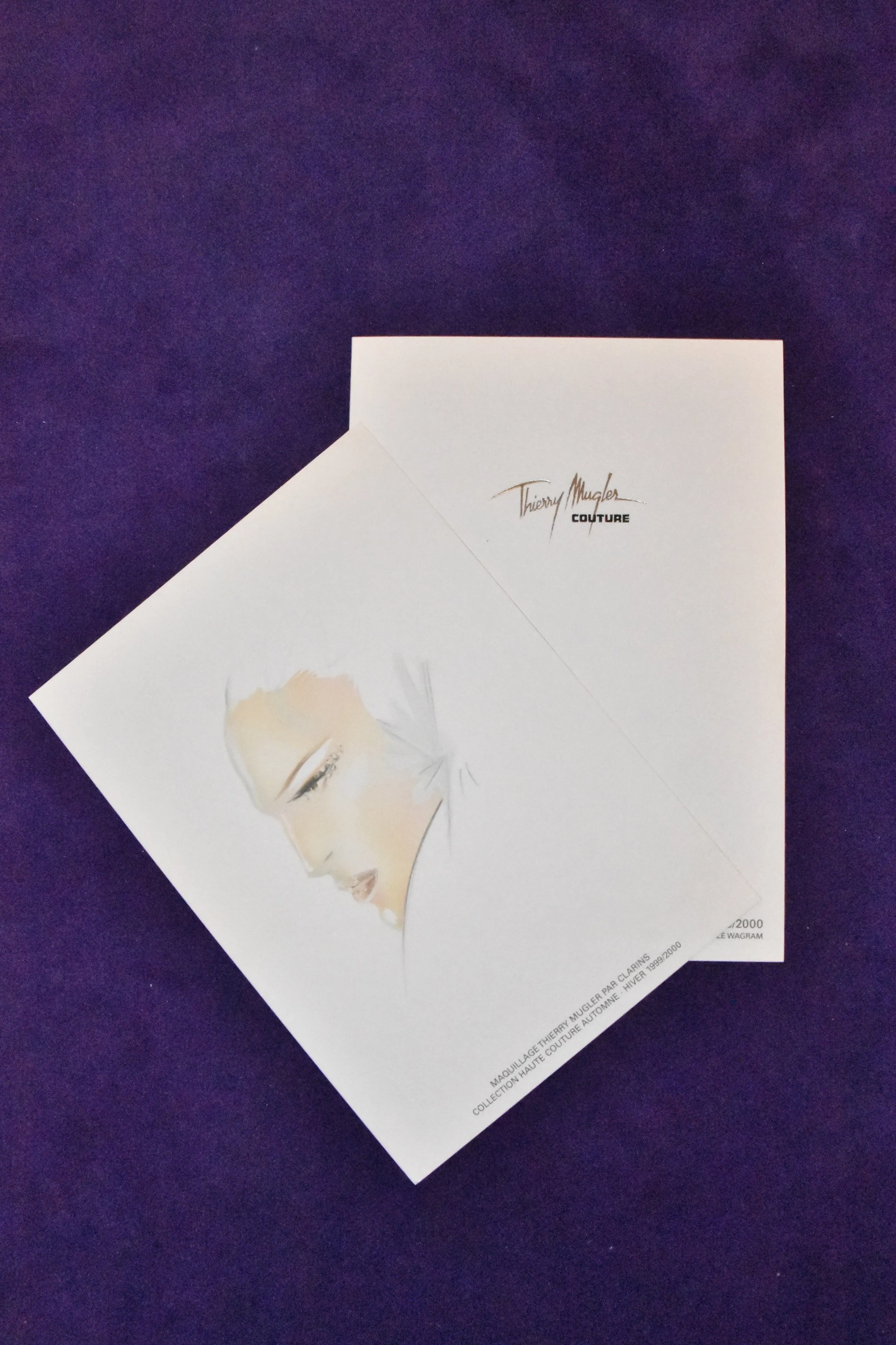 Dossier de presse Make-up Thierry Mugler Couture - Illustration Stefano Canulli