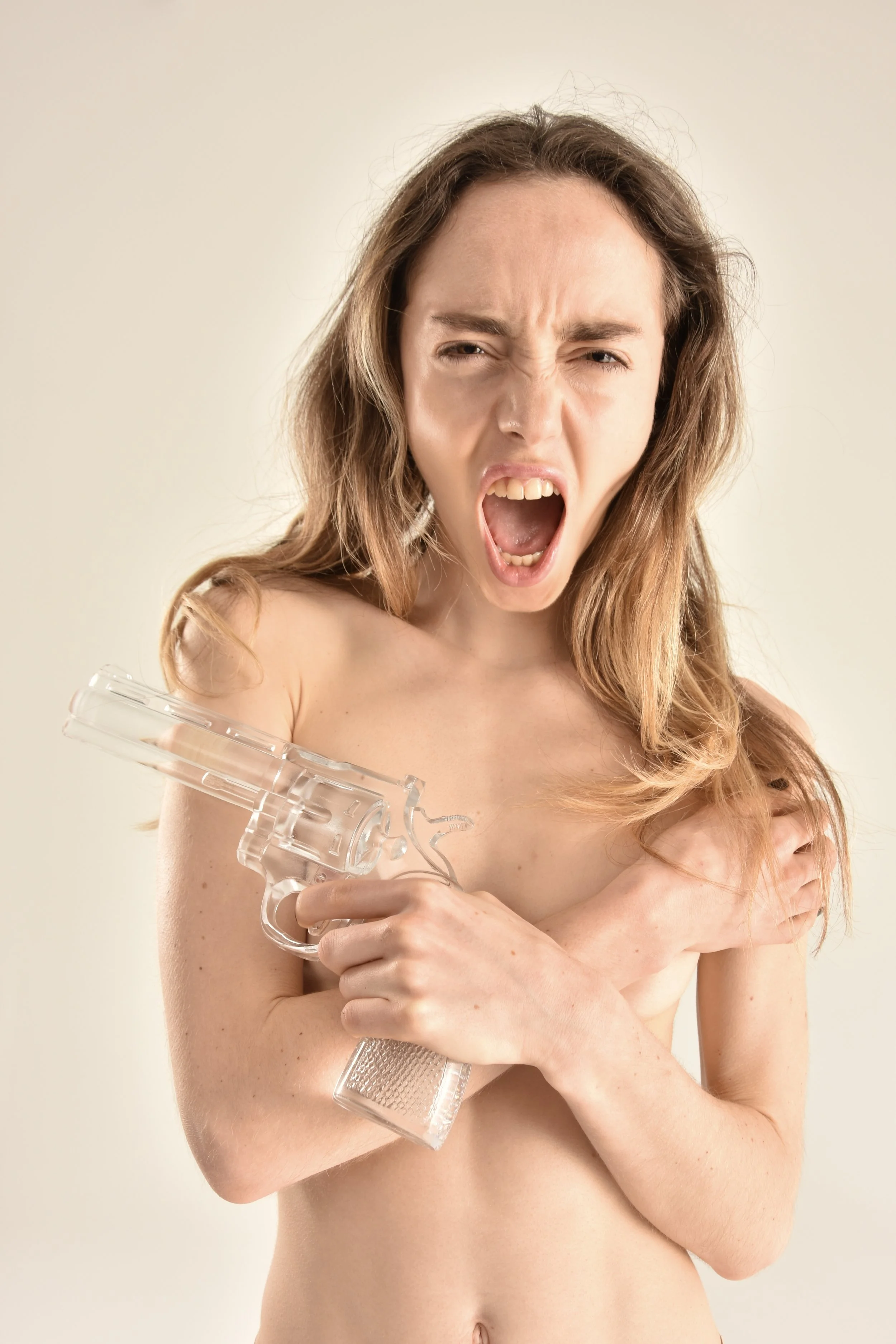 Revolver colt Python 357 Magnum en cristal