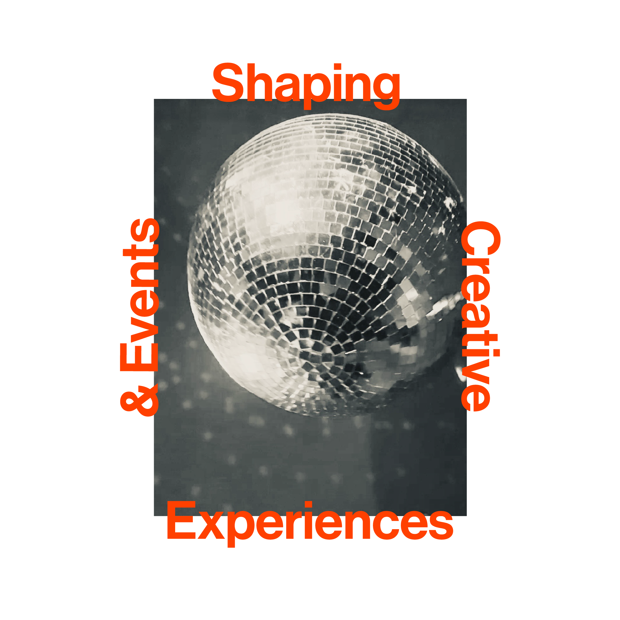 A mirror ball disco ball reflecting light against a dark background.