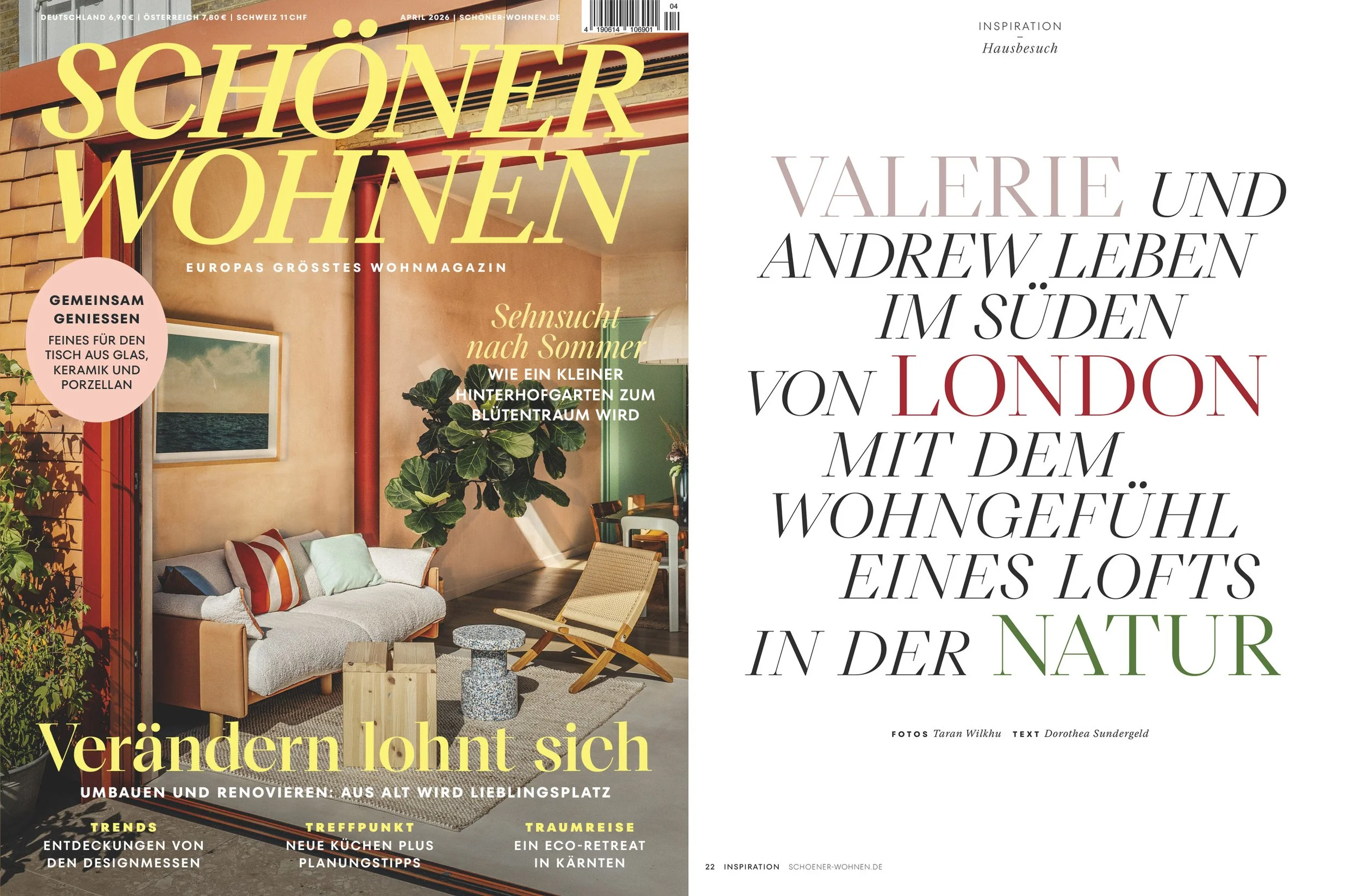 Hausbesuch: Valerie und Andrew leben mit dem  Wohngefühl eines Lofts in der Natur