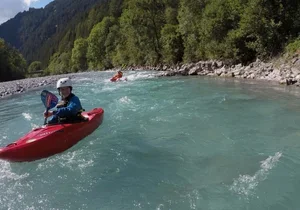 Family kayak courses on the River Lech in Austria