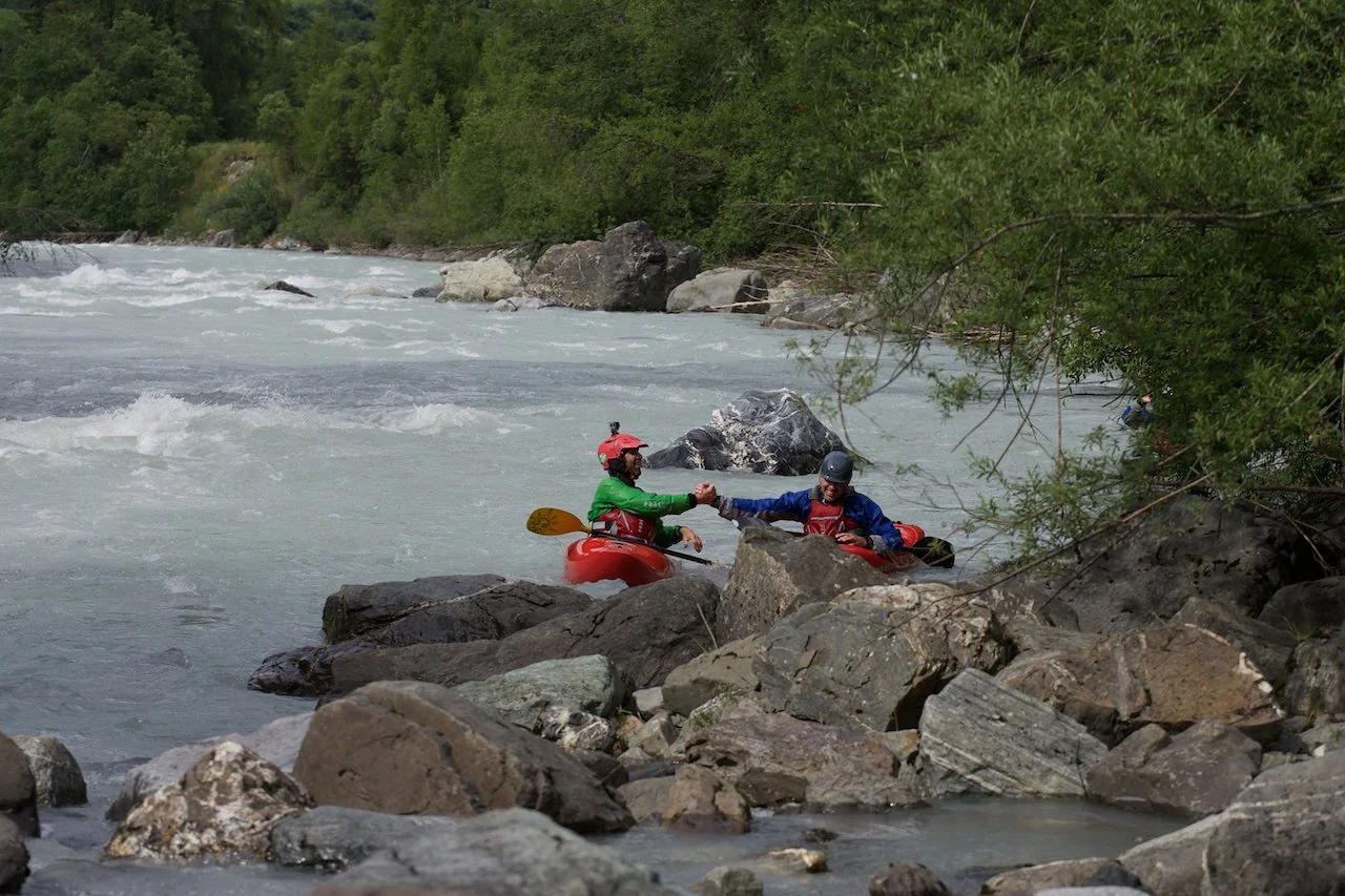 Class 4 kayak trips in Switzerland with Kayak School Arlberg