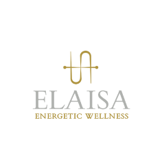 Elaisia Integrated Wellness logo with a stylized gold 'E' symbol above the name in white and gold text.