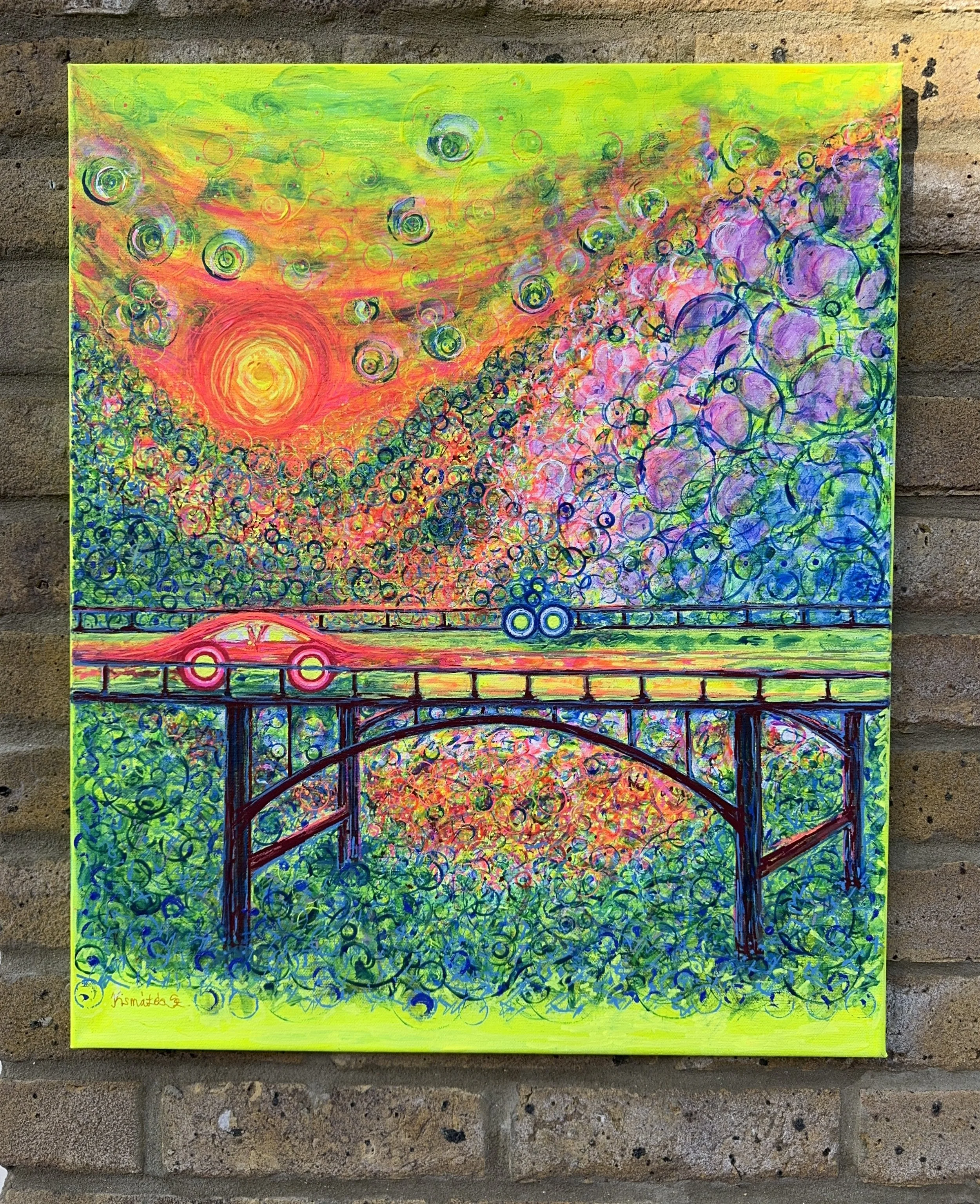 Passage of presence Acrylic on Canvas 50 x 60 cm -SOLD 