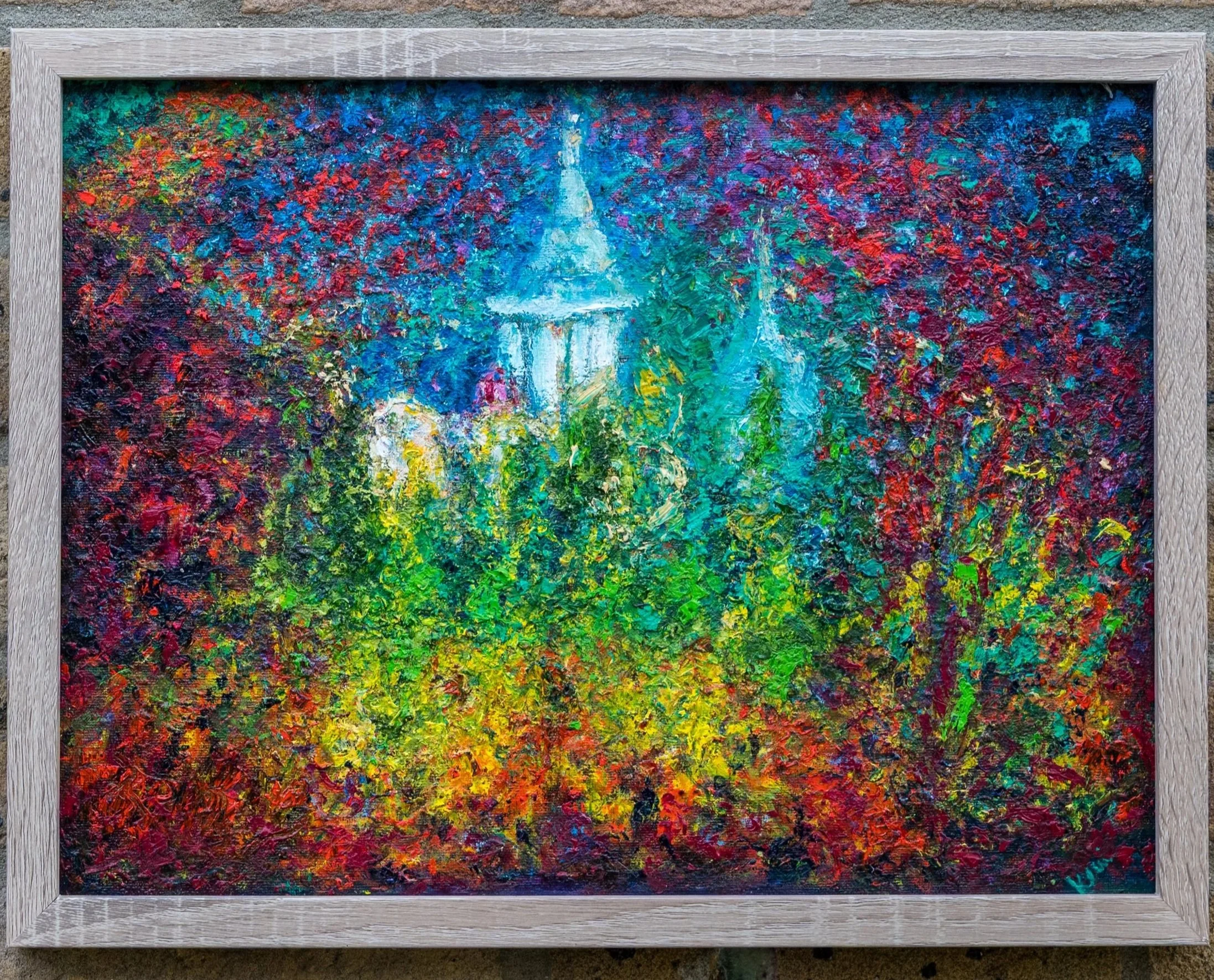 Hidden Palace Oil on Canvas board 40 x 30 cm