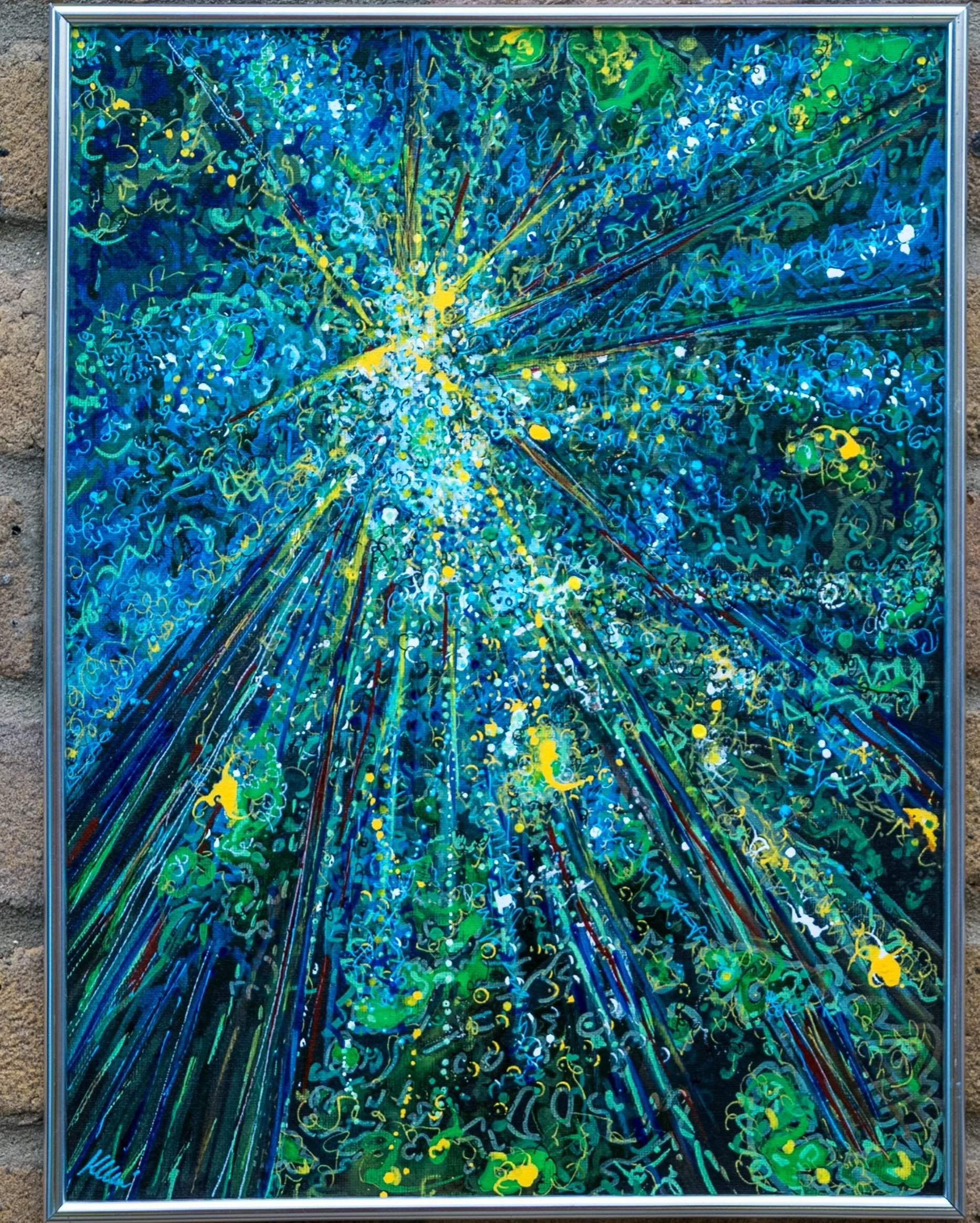 Light from above Acrylic on canvas board 30 x 40 cm - SOLD