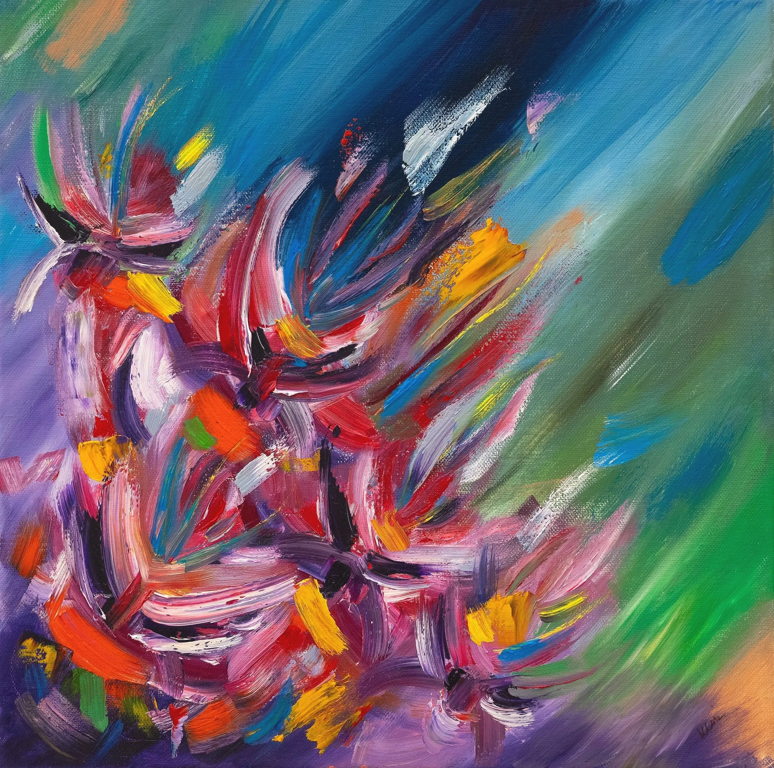 Summer 2023 
Oil on canvas 
40 x 40 cm 
In Private Collection
