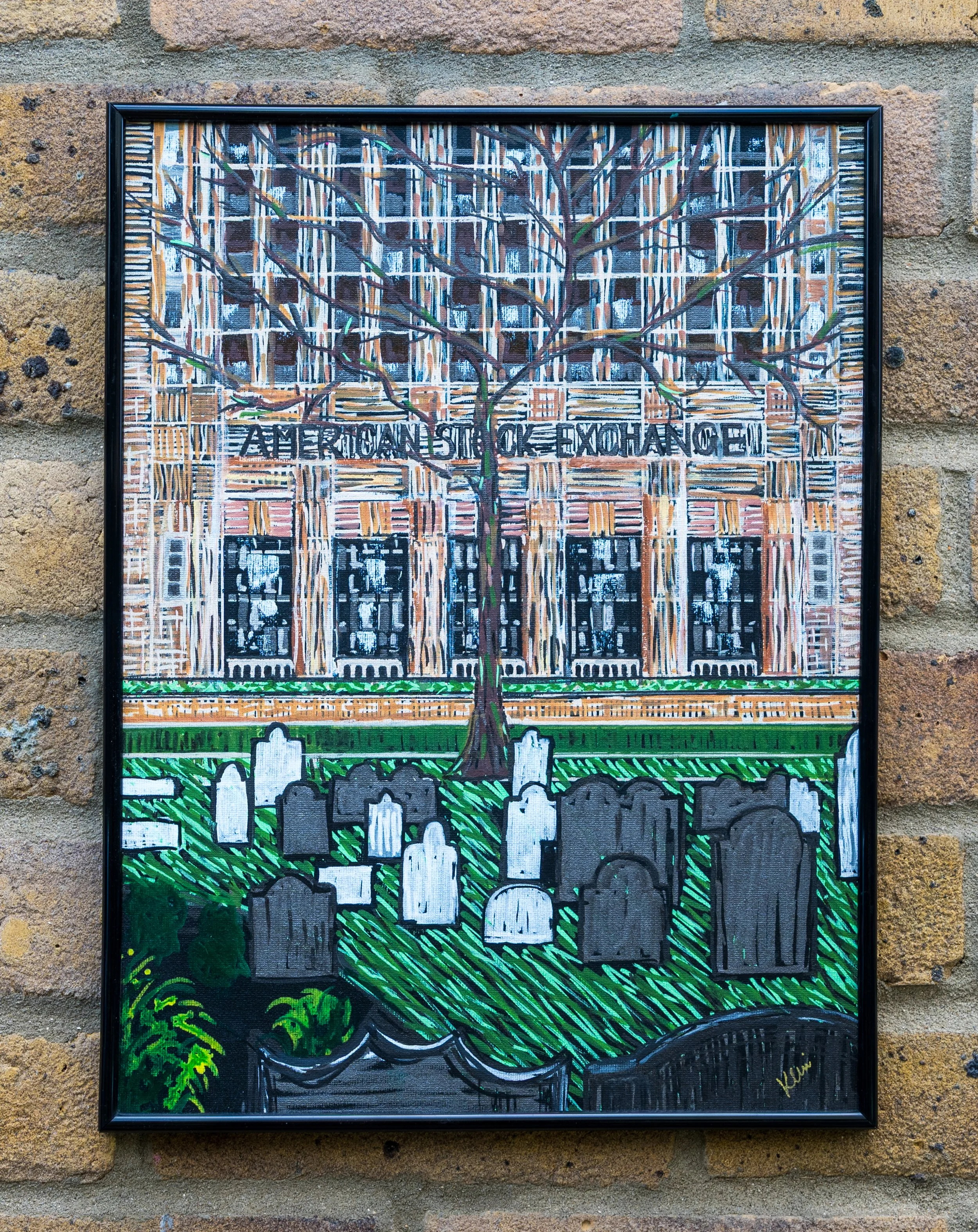 86 trinity Place Acrilic on canvas board 30 x 40 cm