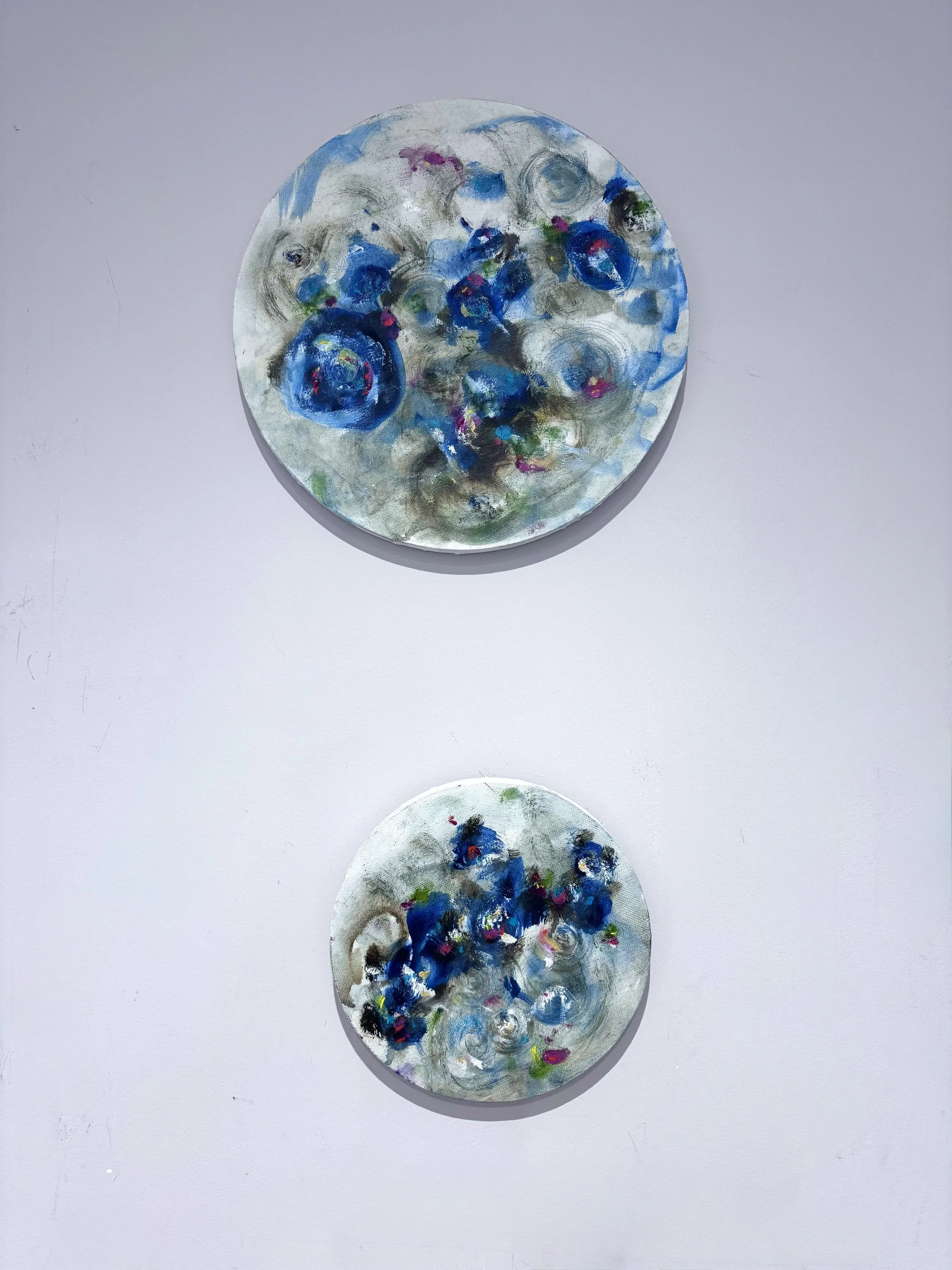 Celestial Bloom I- II Oil on canvas ~30 cm , ~20 xm