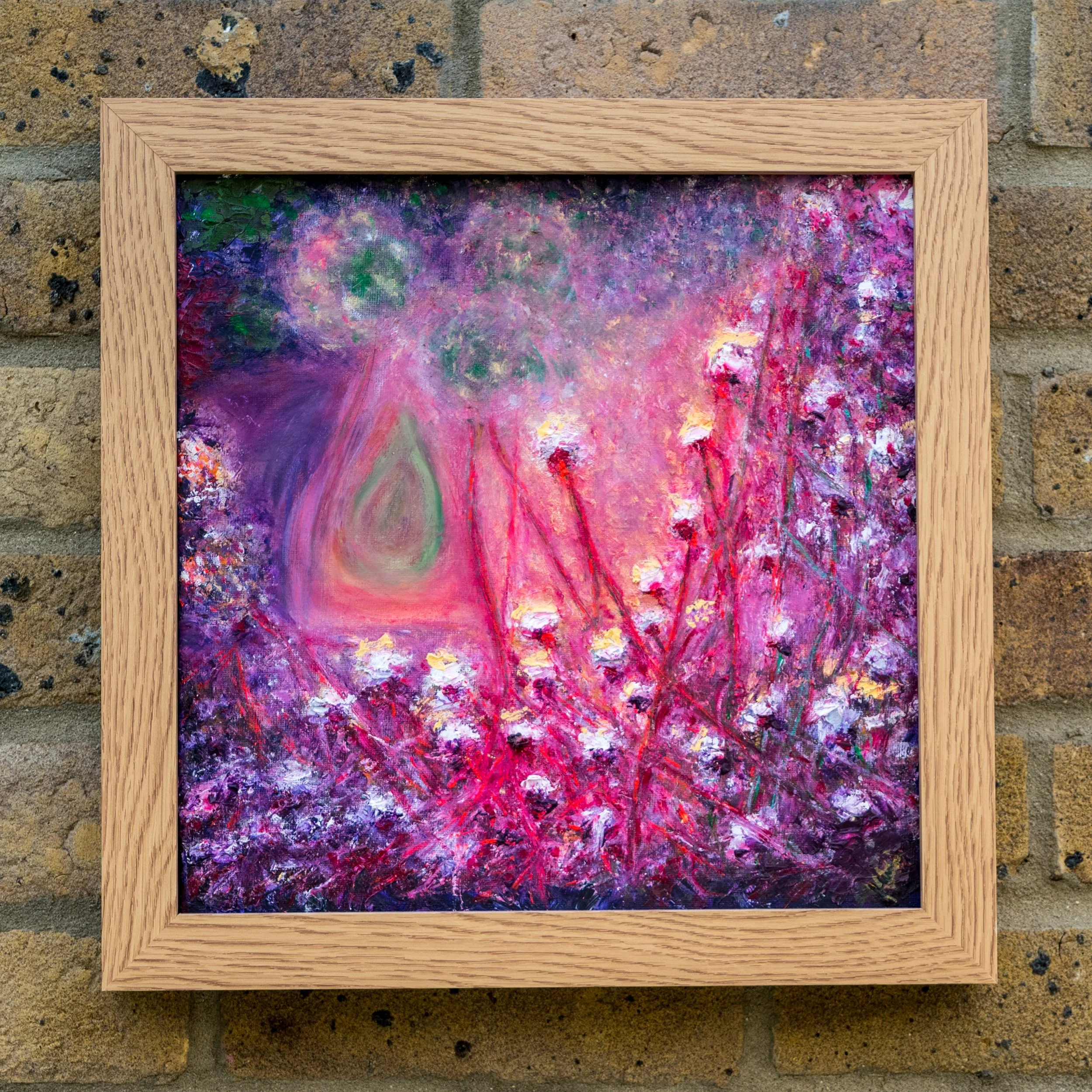 Meadow at Dawn Oil on canvas 30 x 30 cm 