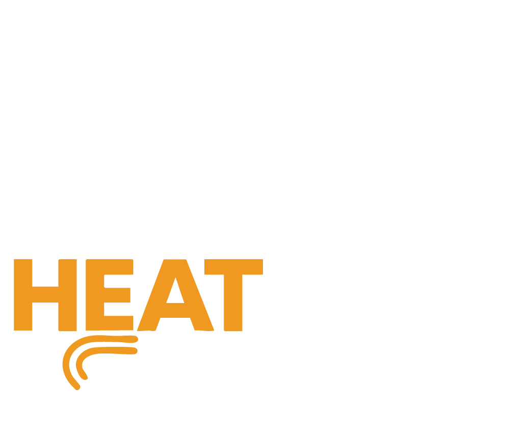 Logo for The Heat Tape Company featuring a snow-covered roof and a heating cable.
