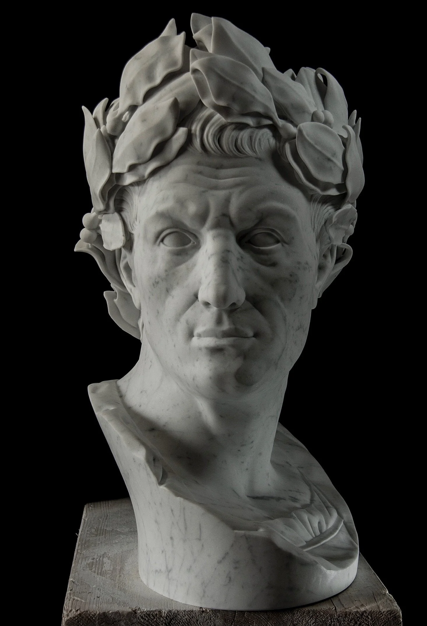 Giulio Cesare
 H 73 x 45 x 47 cm
marmo bianco Carrara