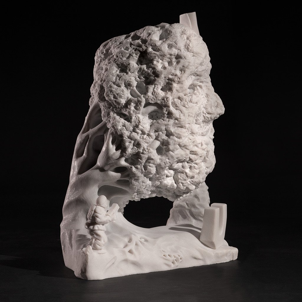 Rebus Natura
H 45 x 36 x 25 cm
marmo bianco Carrara