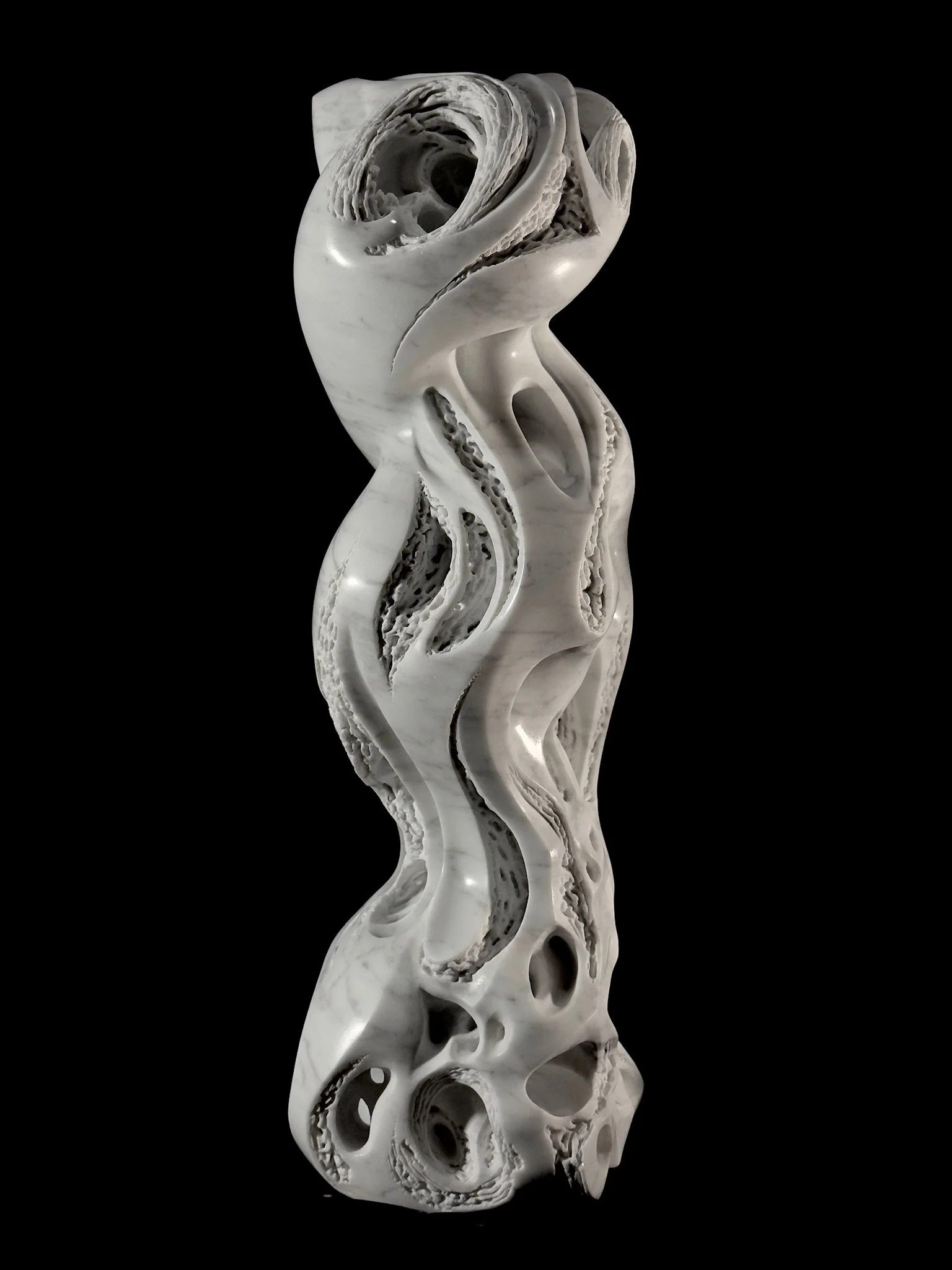 "Suono Marino"
H 48 x 17 x 15 cm
marmo bianco Carrara