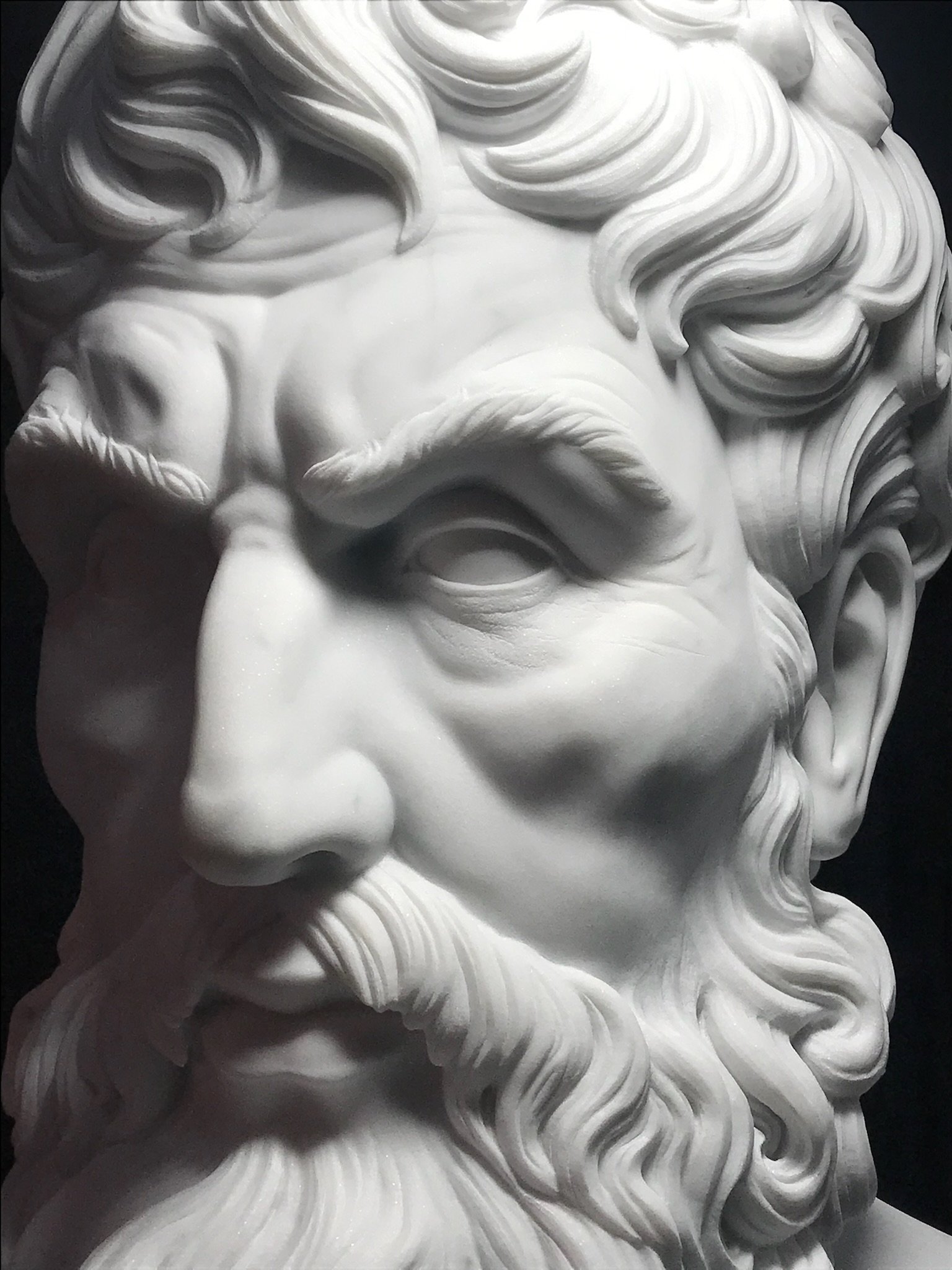 Epicuro
H 75 x 45 x 46 cm
marmo bianco Carrara