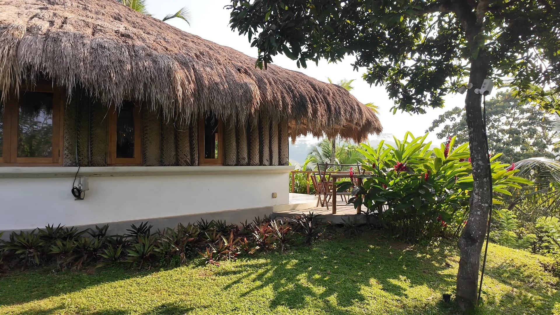 Accommodation of tekanda lodge with dried grass, iluk, for an eco-friendly vibe