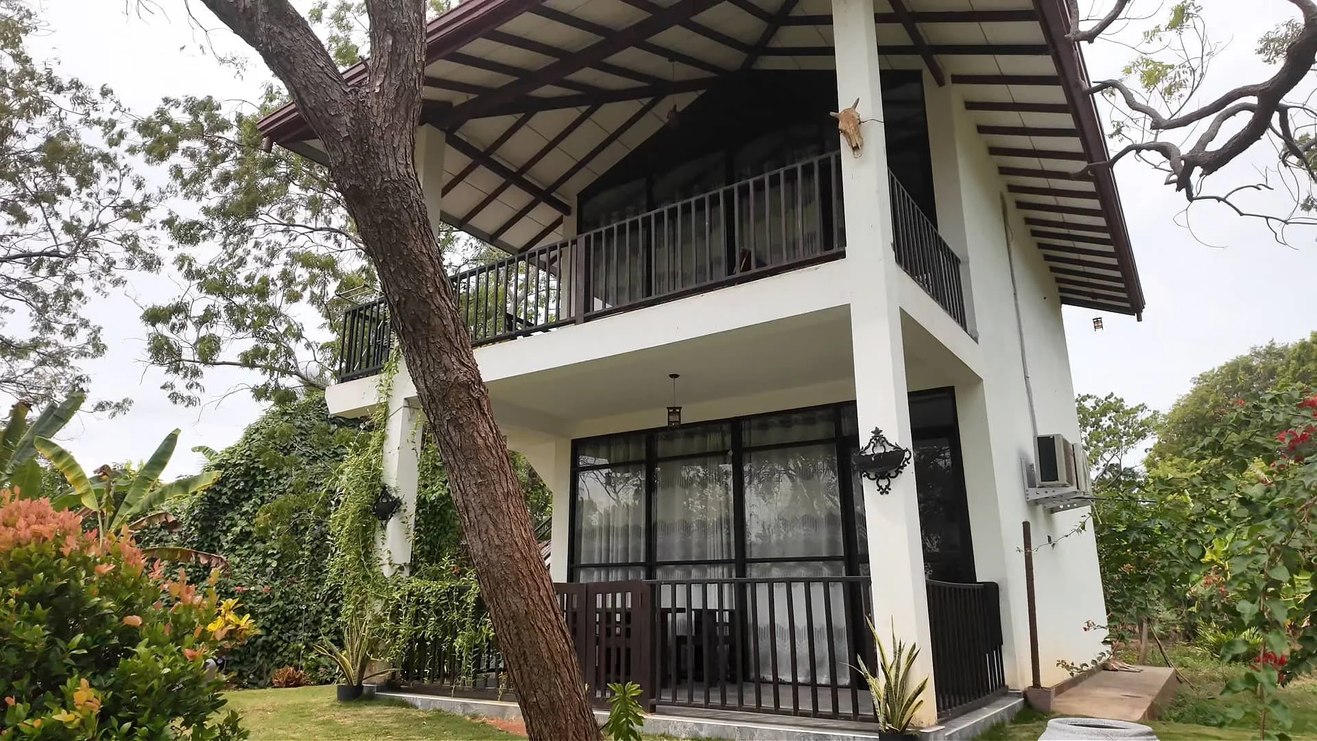 A luxurious two-storey white villa from Go Yala farm