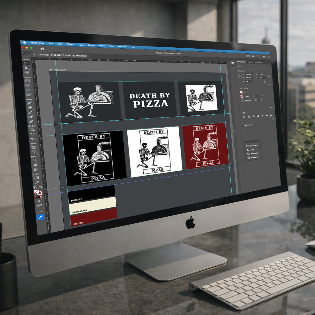 Logo design in adobe illustrator