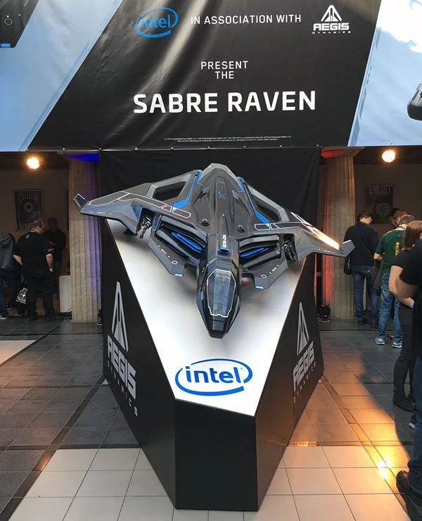 A 1:8 scale promotional model developed for Cloud Imperium Games in support of Intel’s Optane flagship solid-state drive launch in Frankfurt.