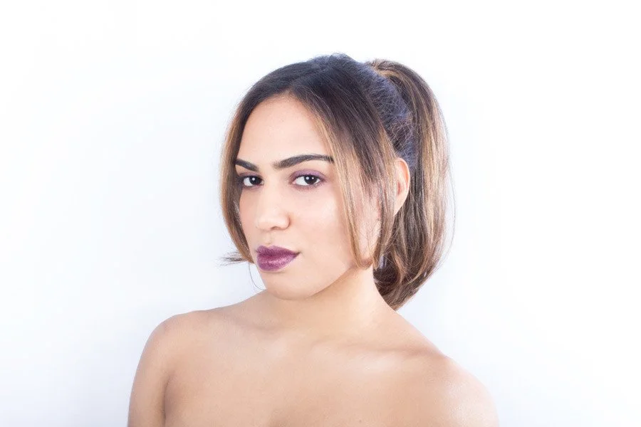 A Casual Updo with a Bold Lip: Your Newest Spring Beauty Inspiration