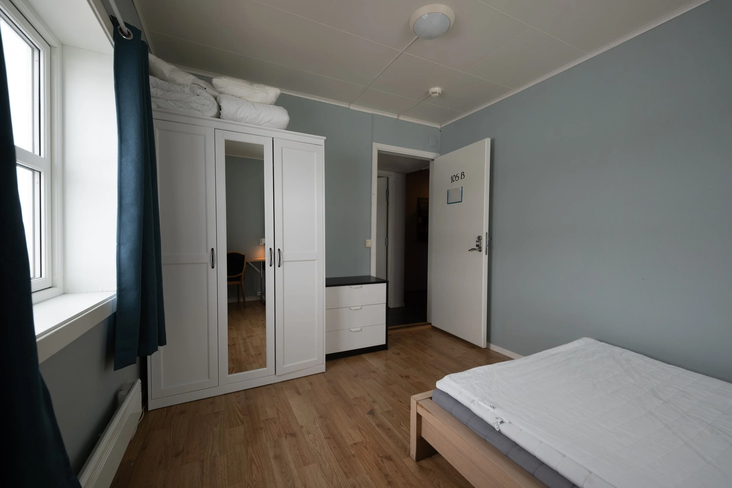 Rooms each have their own dressers & storage