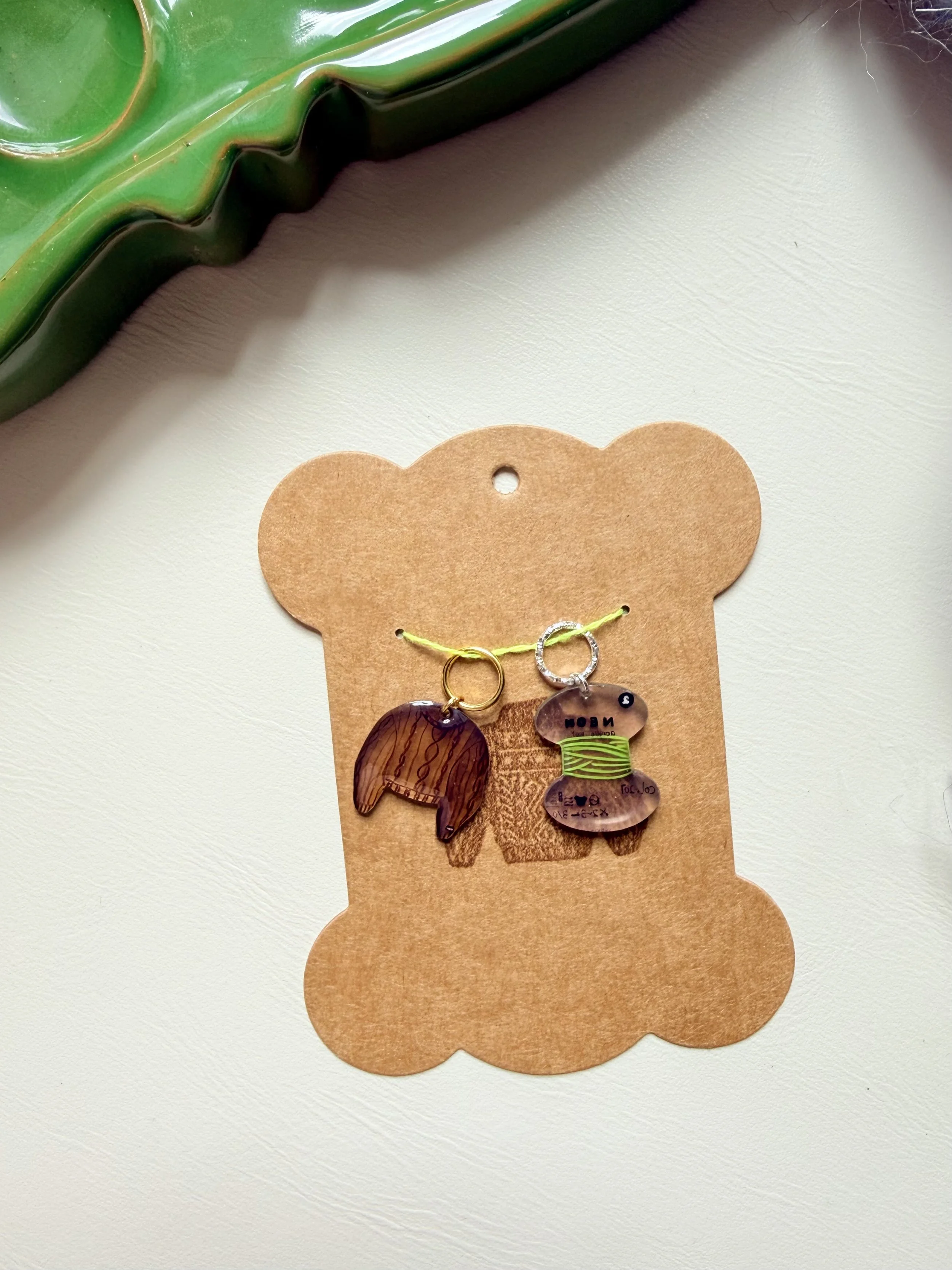 Handmade Tiny Sweater Stitch Markers