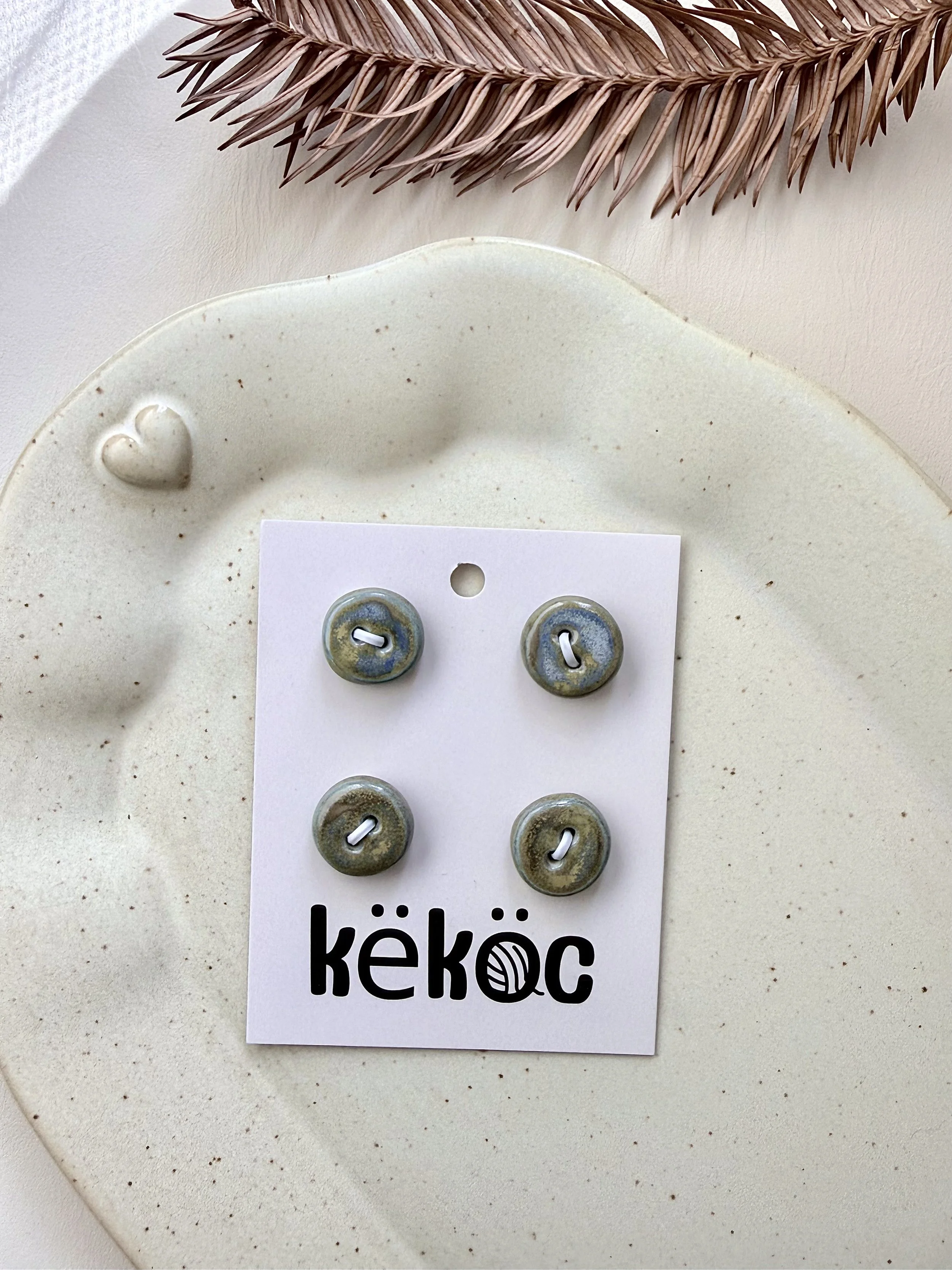 Këköc X Studio 900°C Ceramic Buttons-Serengeti