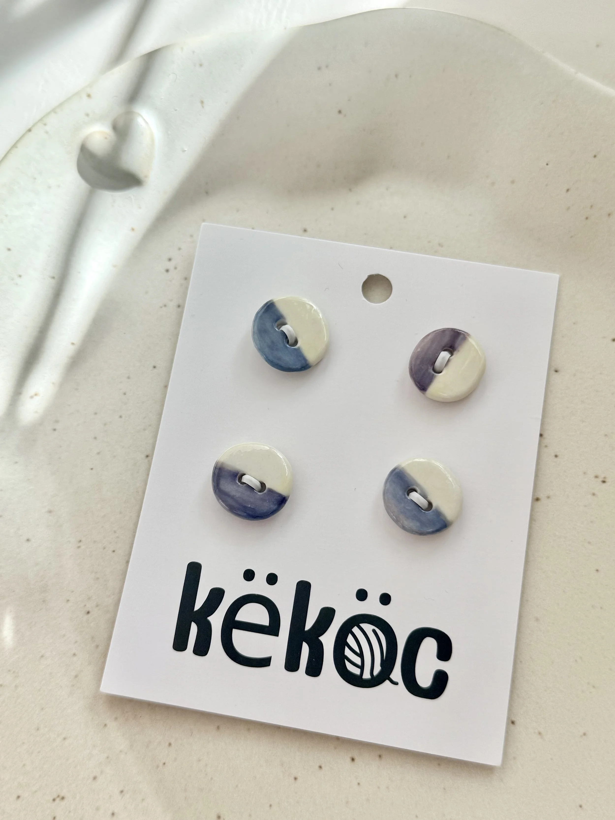 Këköc X Studio 900°C Ceramic Buttons- Sea Horizon