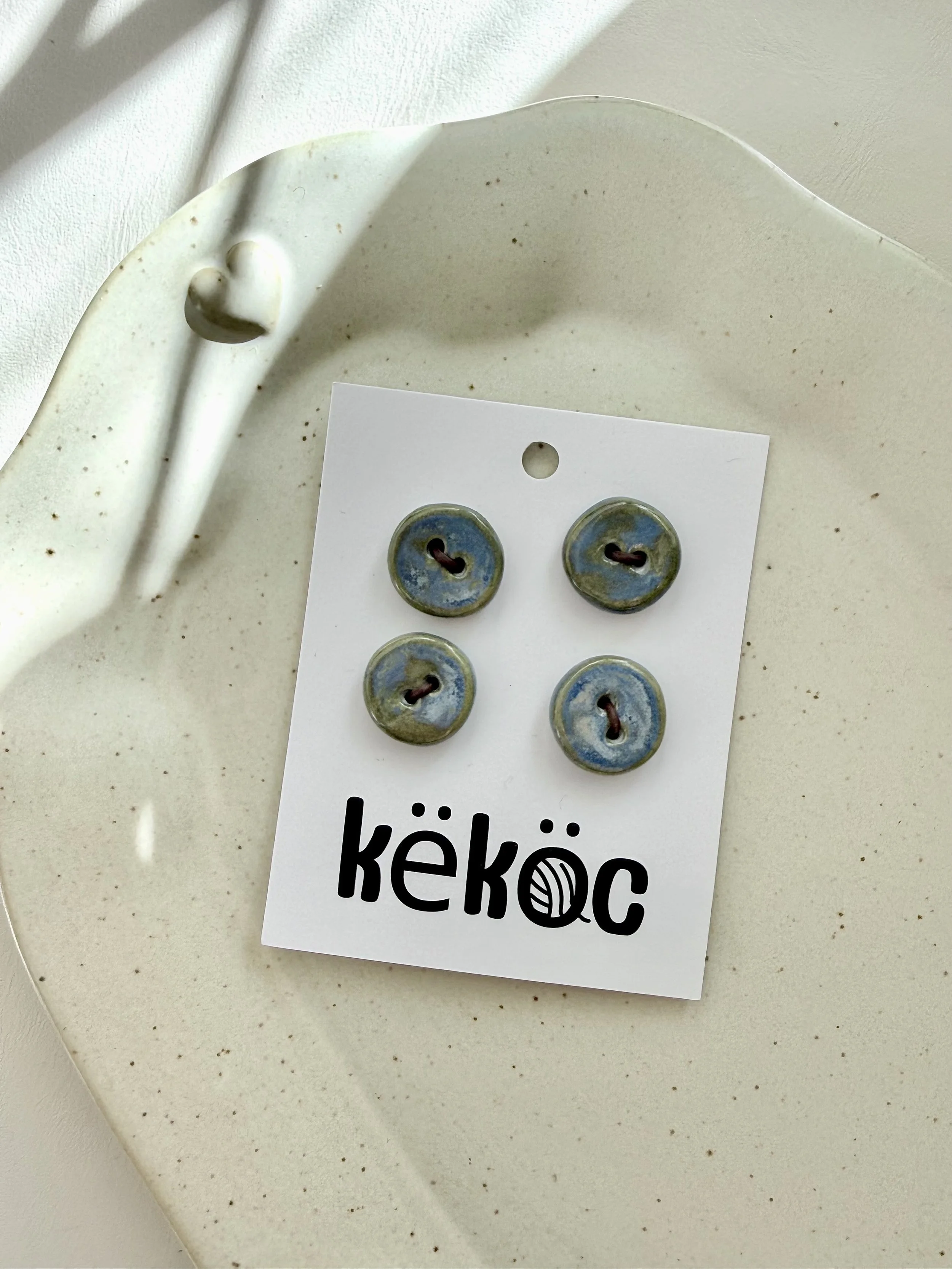 Këköc X Studio 900°C Ceramic Buttons- Savanna