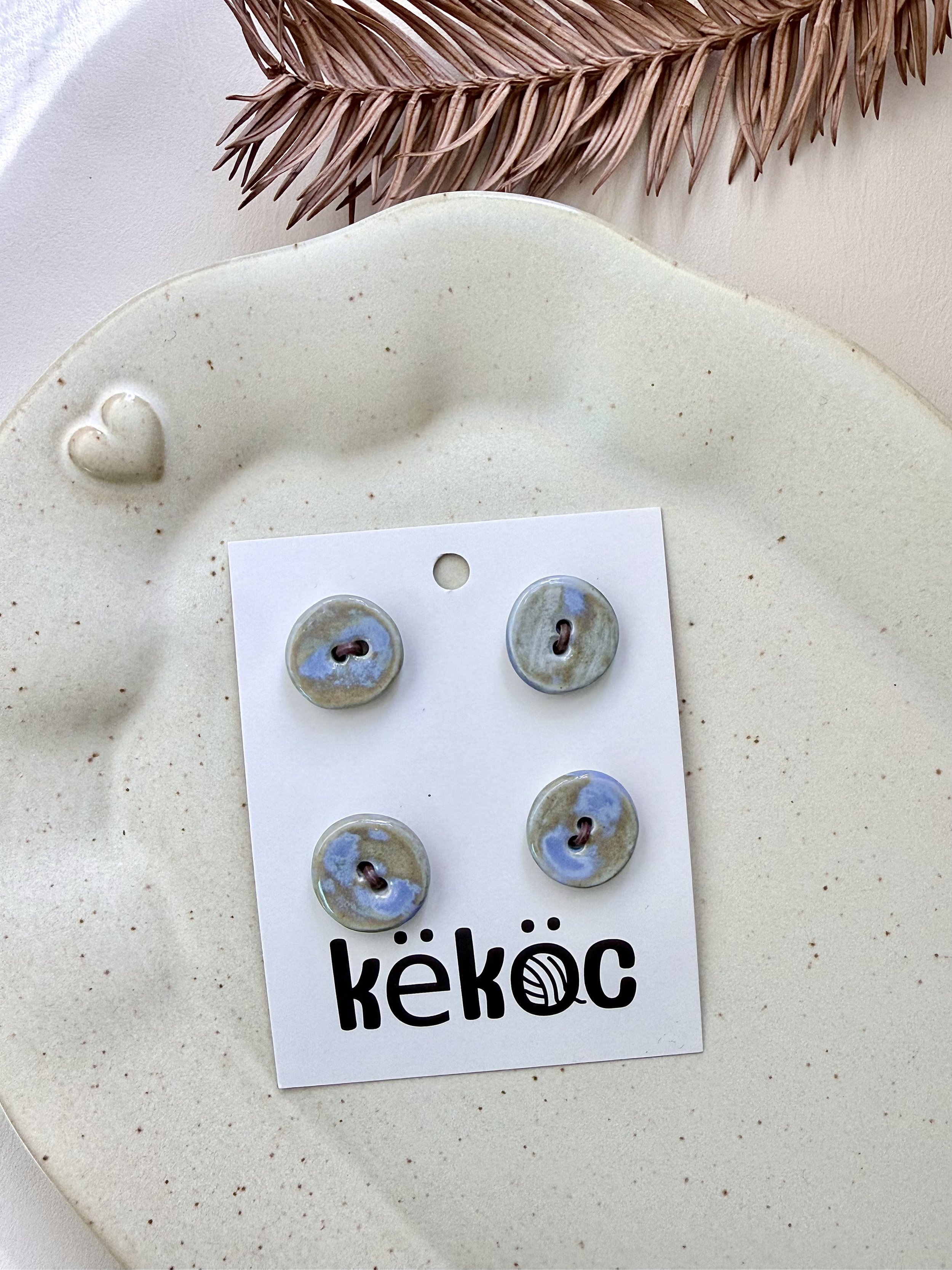 Këköc X Studio 900°C Ceramic Buttons- Coastal Tide
