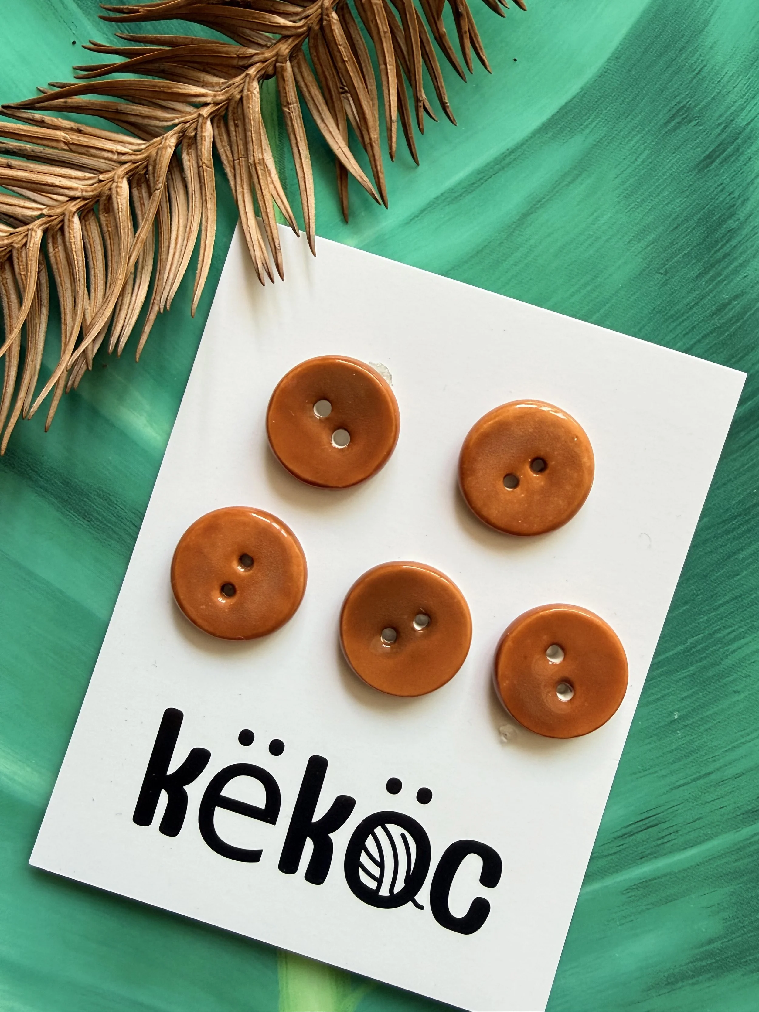 Këköc X Studio 900°C Sunset Glaze Ceramic Buttons
