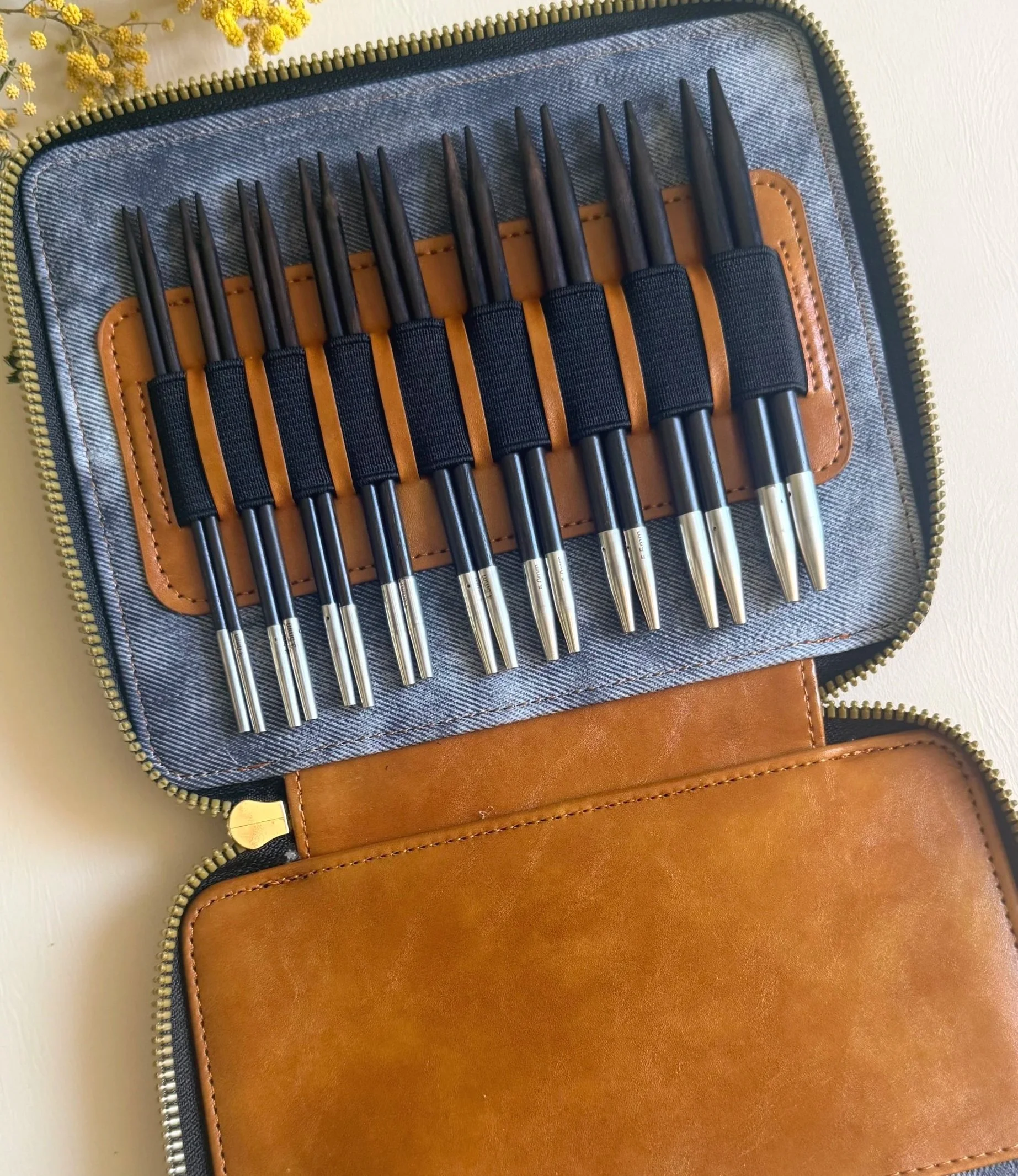 Deluxe Ebony Interchangeable Circular Needle Set