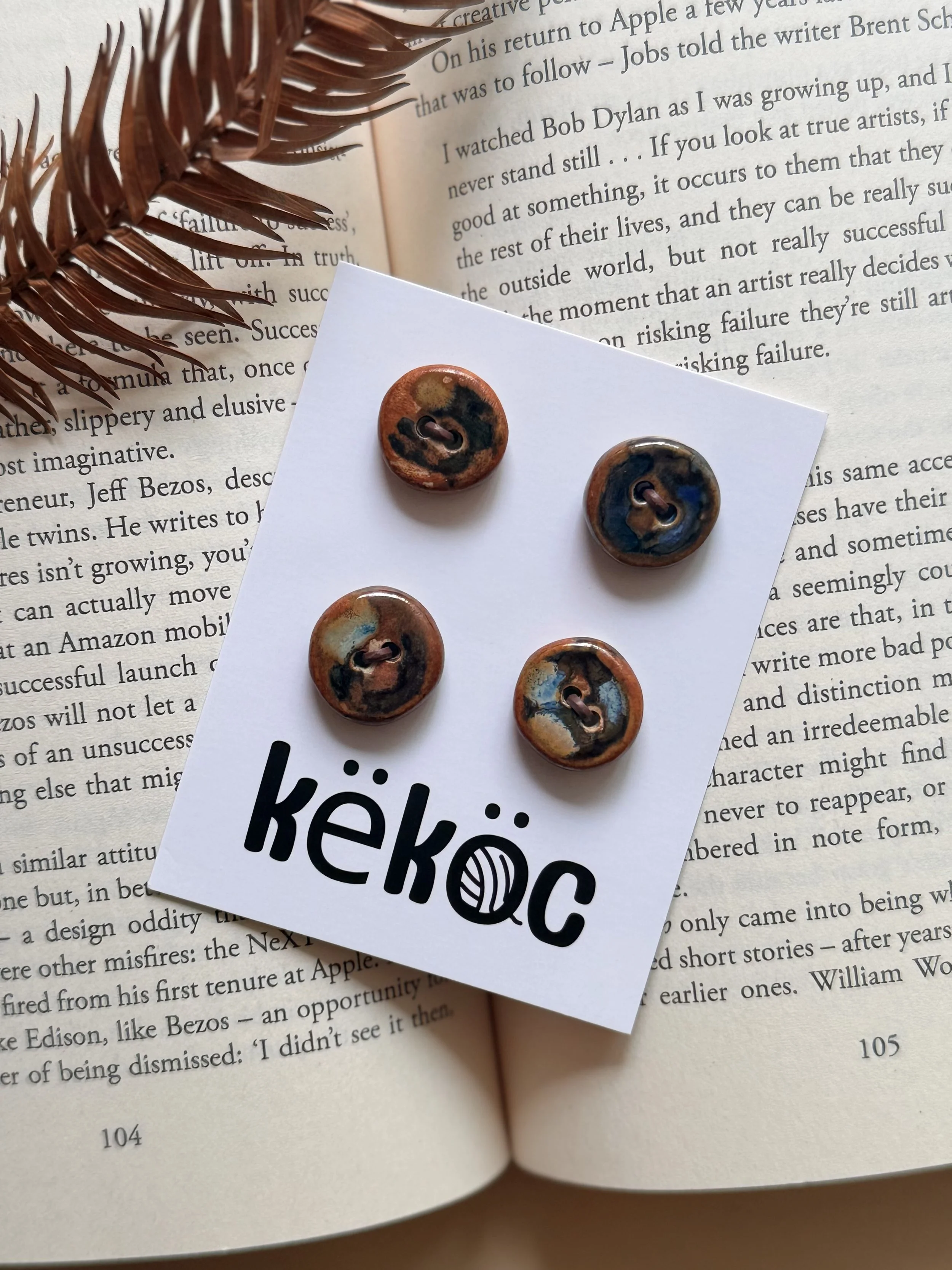 Këköc X Studio 900°C Ceramic Buttons- Mammoth