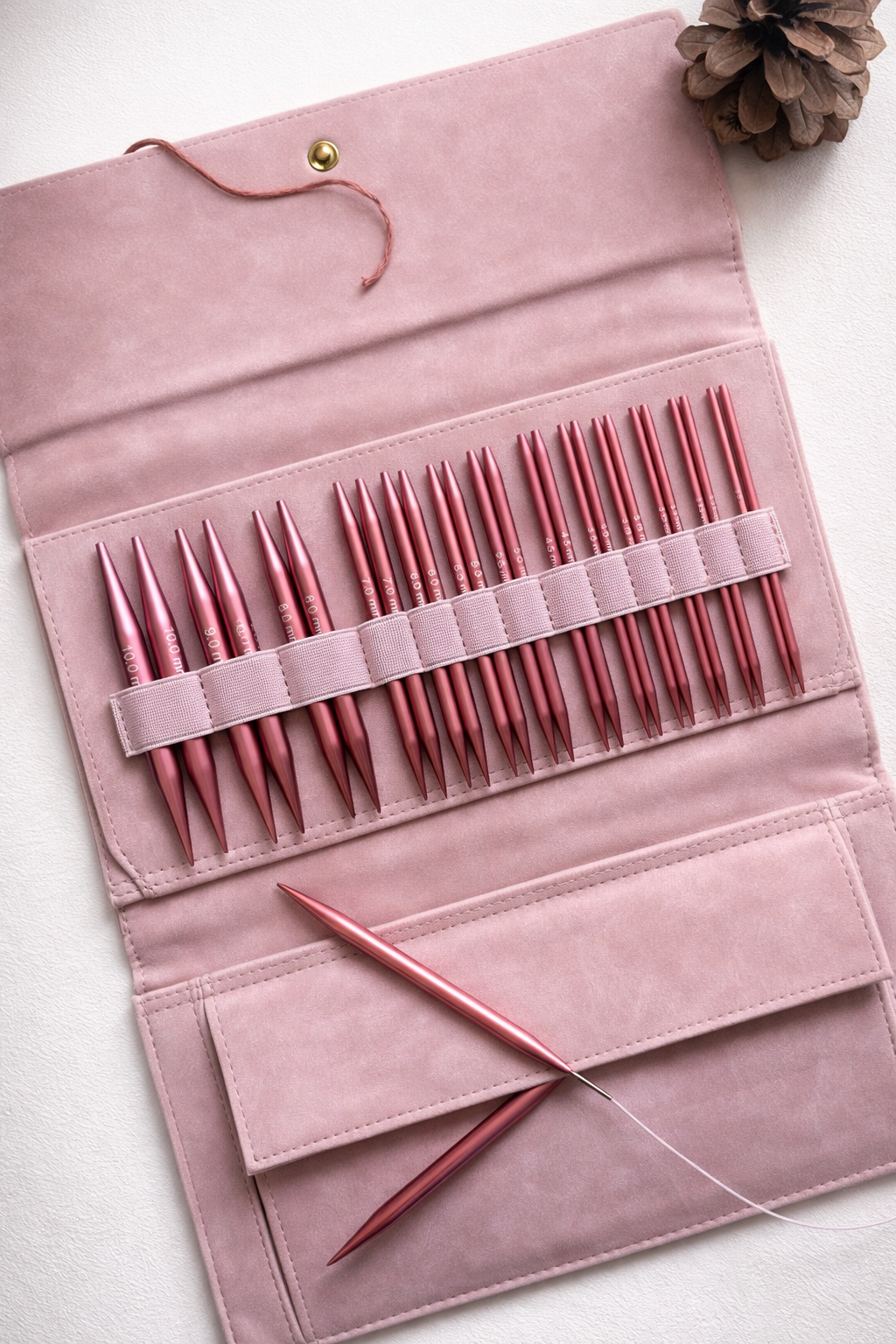 Bonknit Interchangeable Circular Needle Set (Pink)