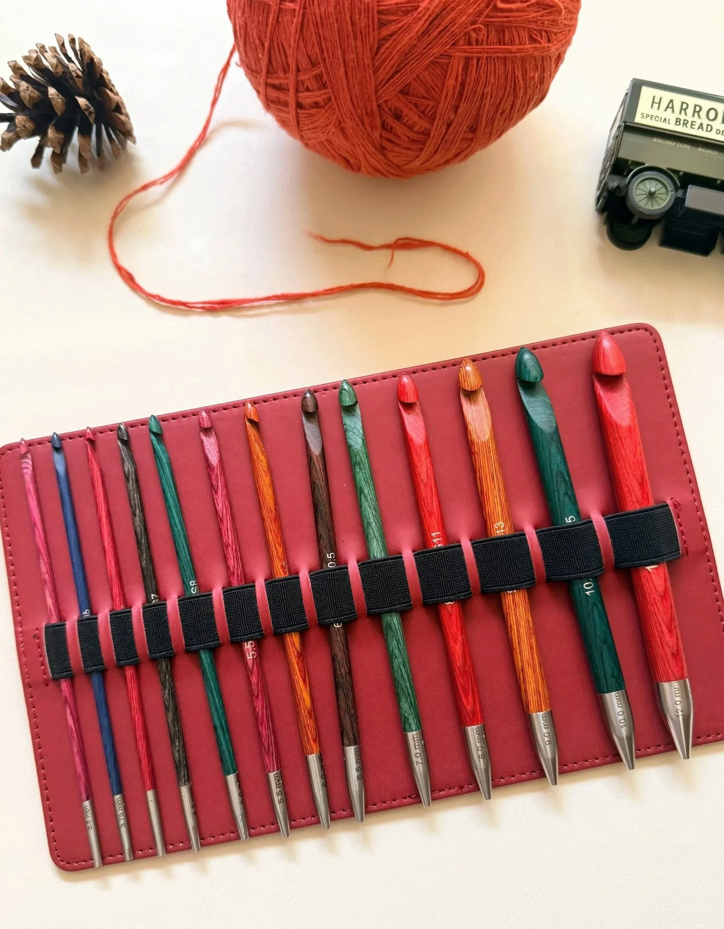Artisan Birchwood Tunisian Crochet Hook Tips
